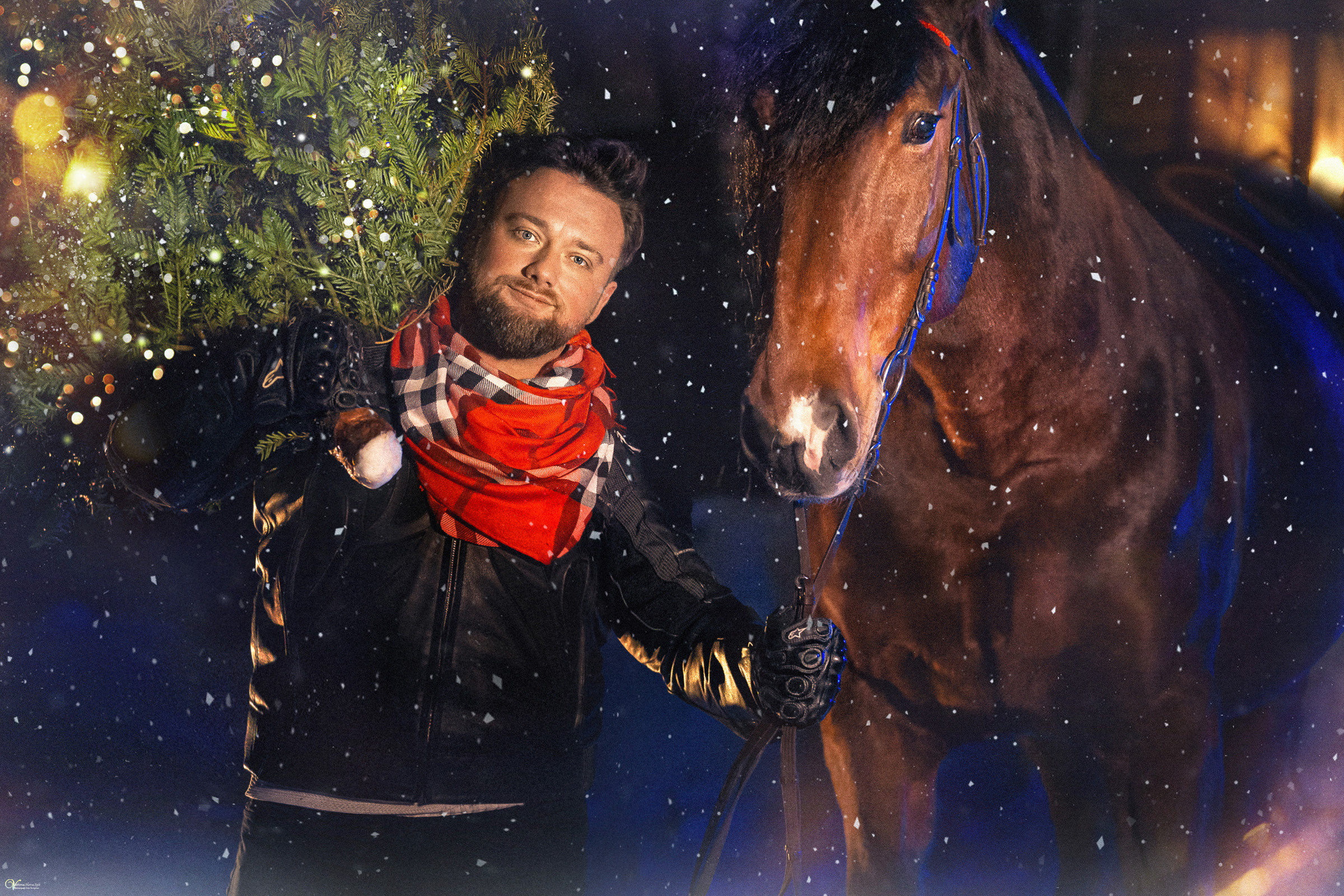 Дима и Новогоднее наастроение. Фотограф женский и мужской портрет Санкт-Петербург