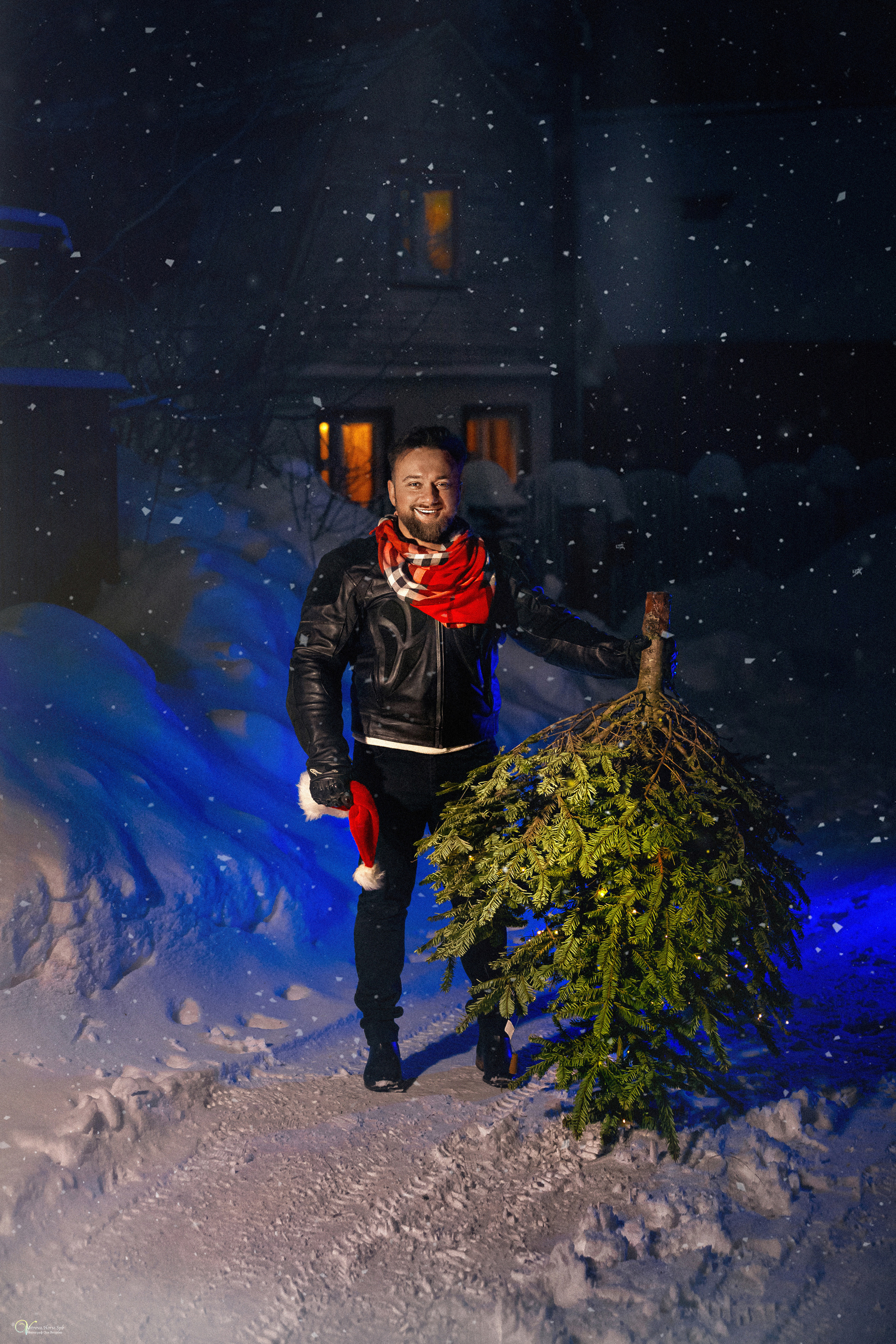 Дима и Новогоднее наастроение. Фотограф женский и мужской портрет Санкт-Петербург