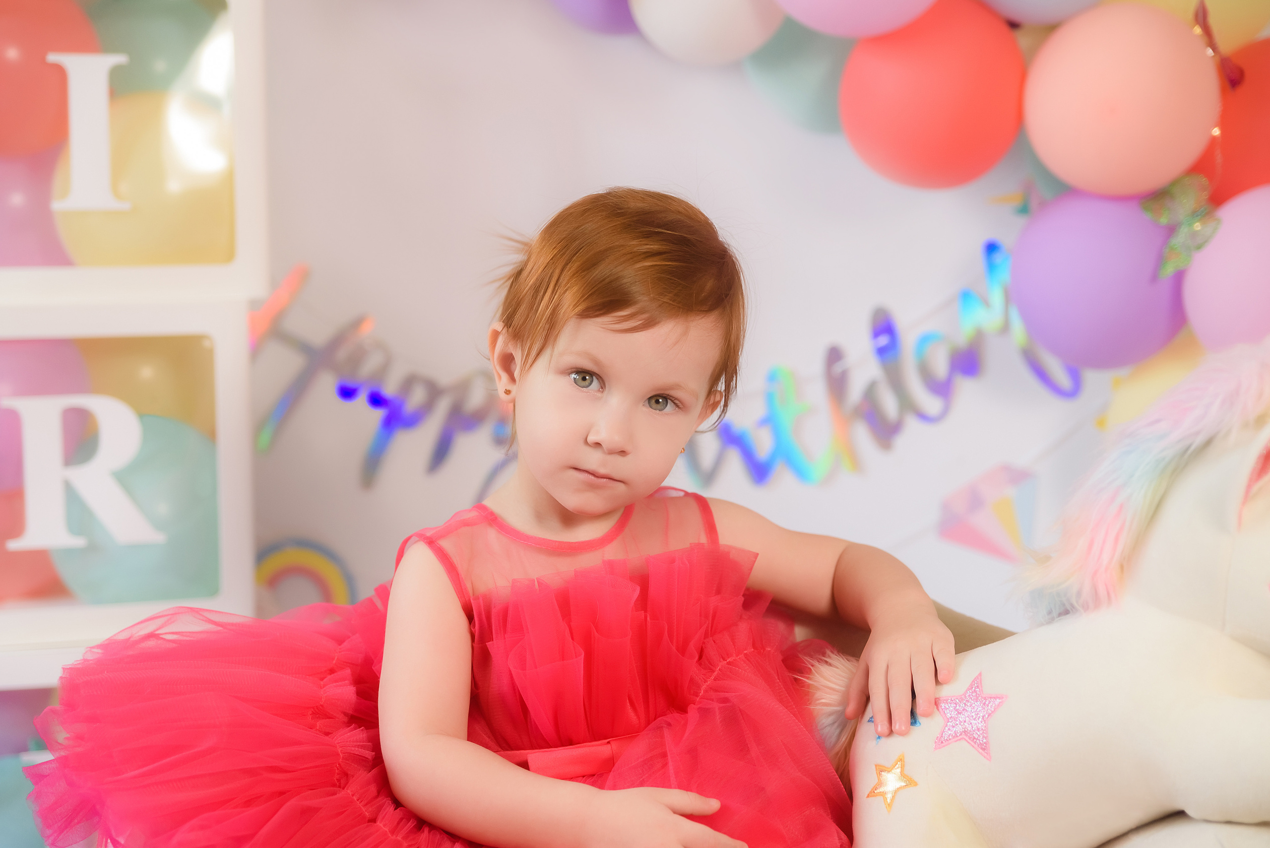 Детская фотосессия «Единорожки» Ева 2 годика. Детский Фотограф |Фотограф на годик в Брянске Ирина Романова