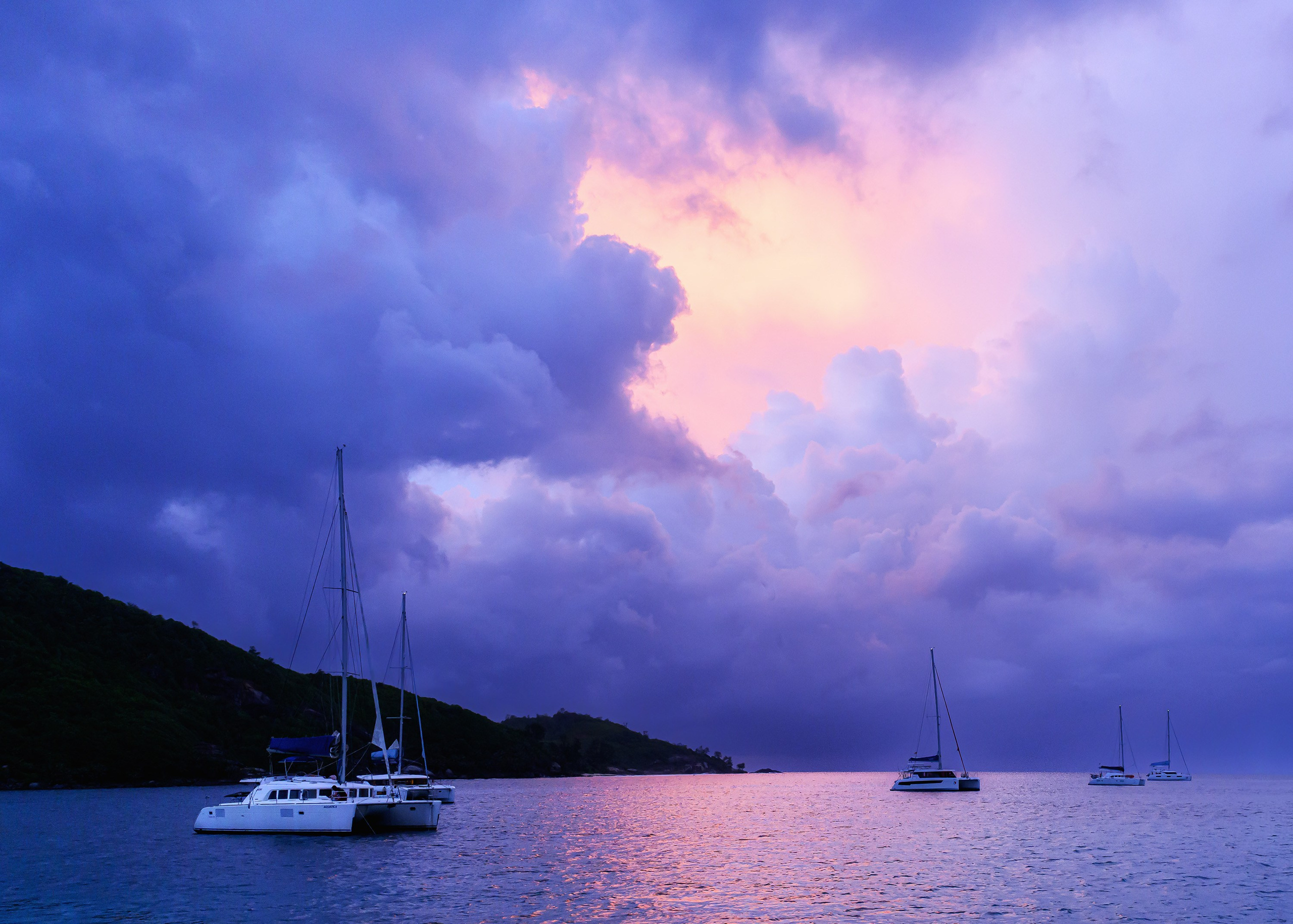 Закат на Сейшелах