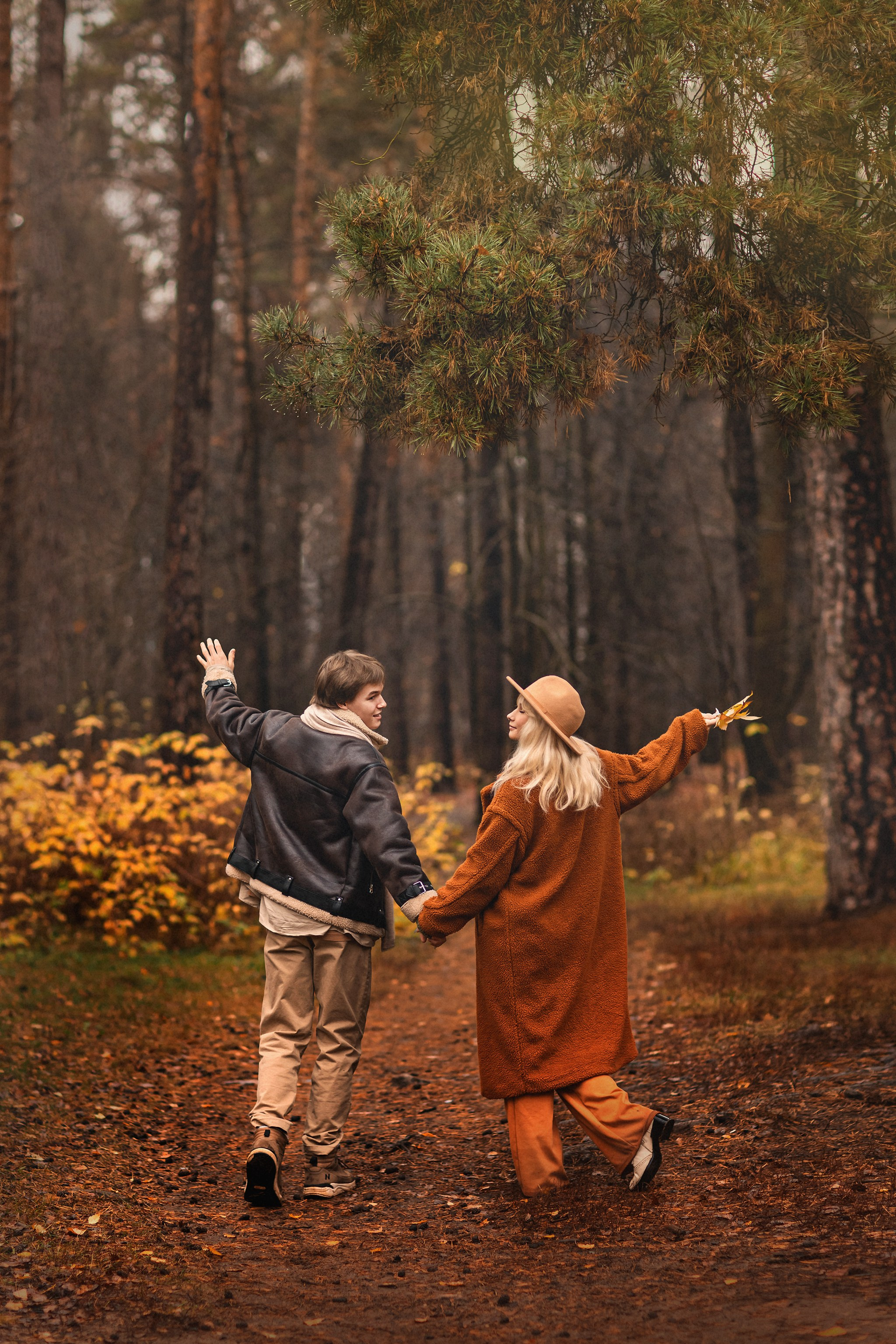 Осенняя лавстори. Детский и семейный фотограф Елена Михайлова в Москве