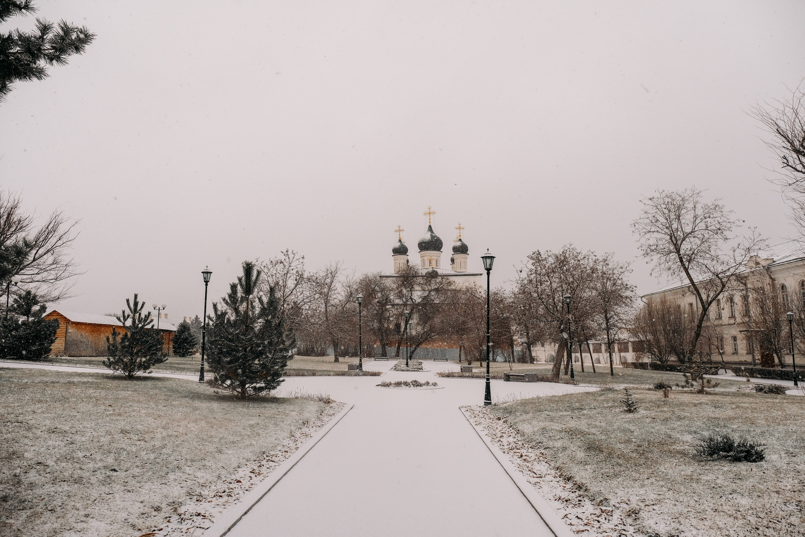 Снегопад. Фотограф Анатолий Деникин