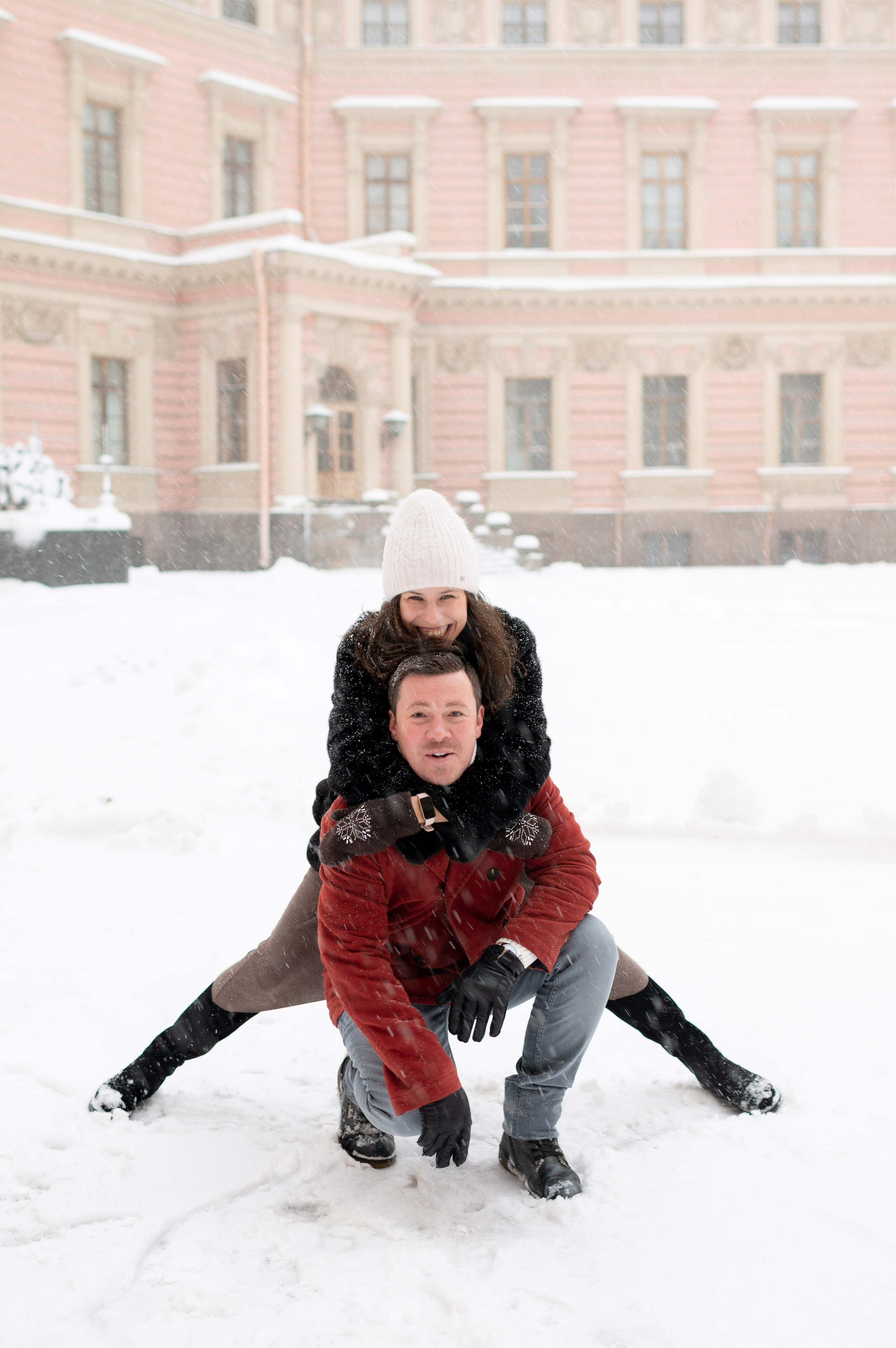 Зимняя прогулка Валерия, Андрей и Егор. Портретный, семейный и свадебный фотограф в Санкт-Петербурге и в Пушкине Ширяев Денис