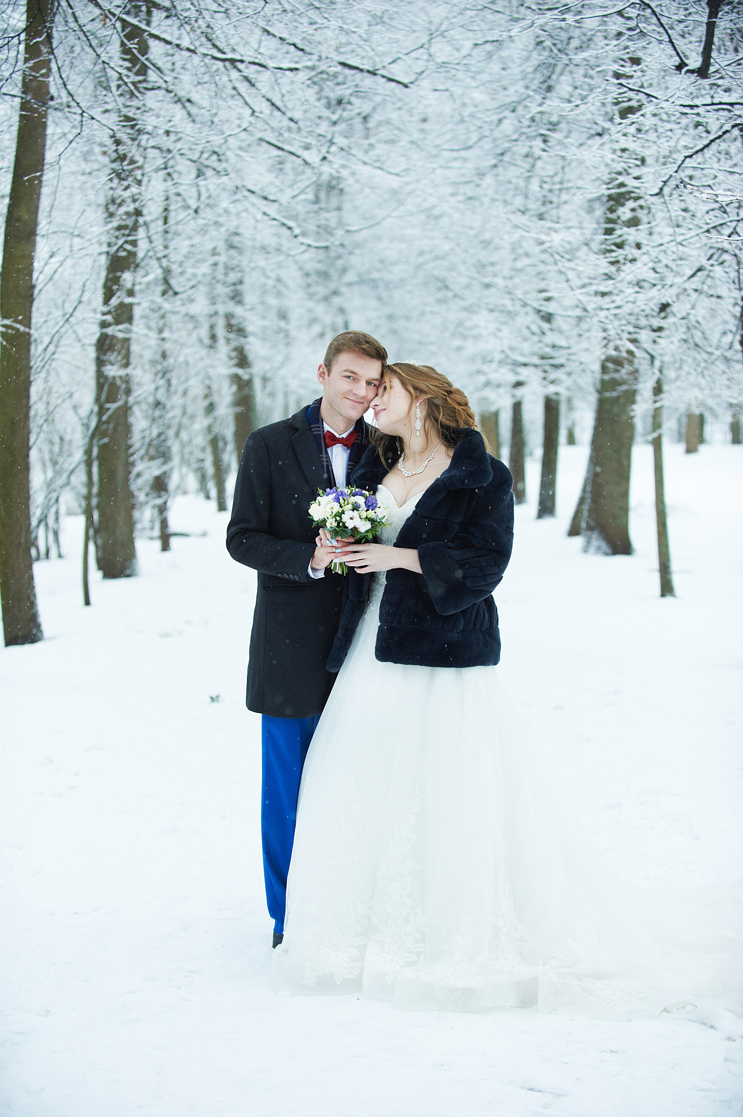 Надежда и Владислав (зимняя свадебная фотосессия в Пушкине в Екатерининском парке). Портретный, семейный и свадебный фотограф в Санкт-Петербурге и в Пушкине Ширяев Денис
