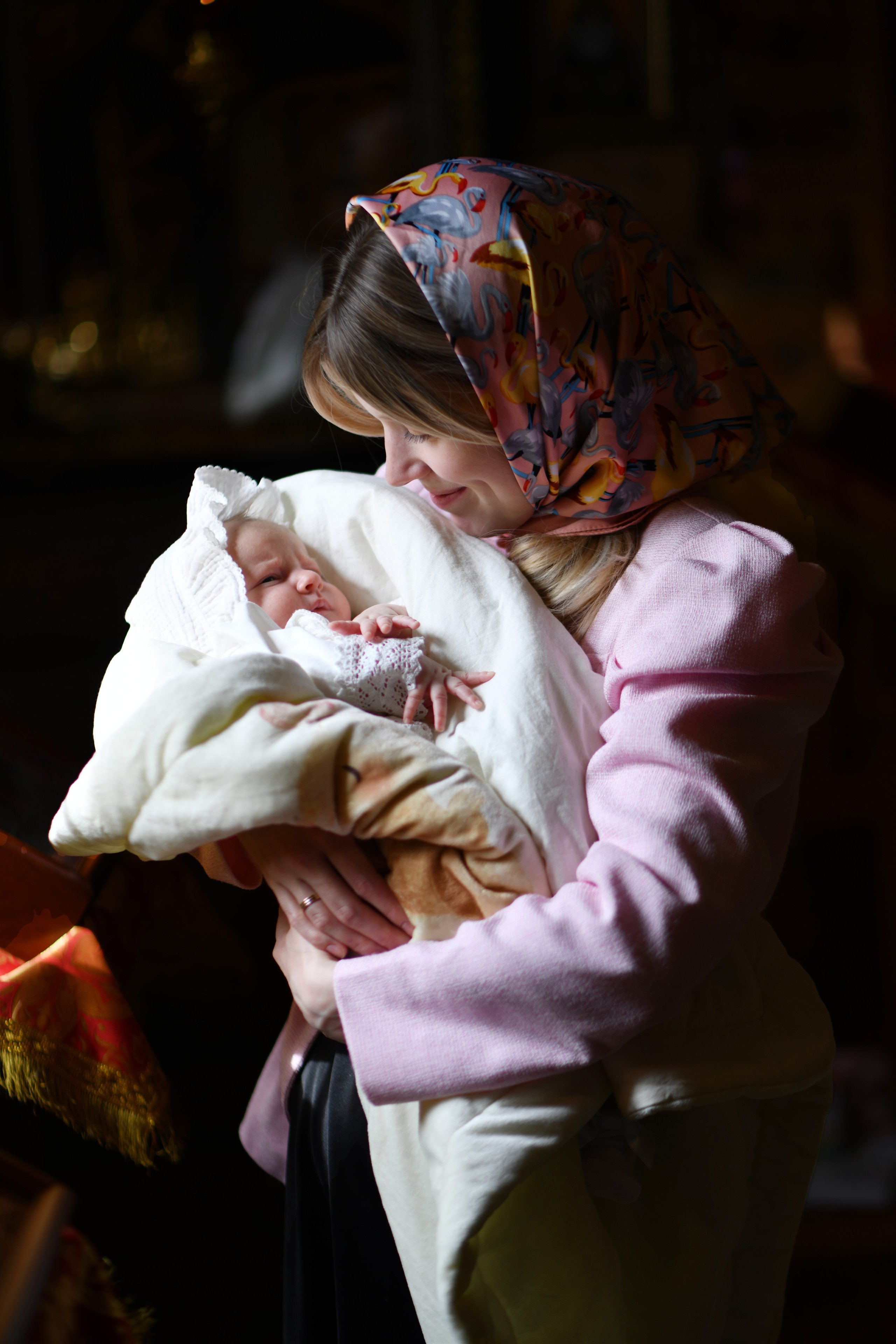Крещение младенца Ксении. Свадебный и портретный фотограф в Москве Галина Борисова