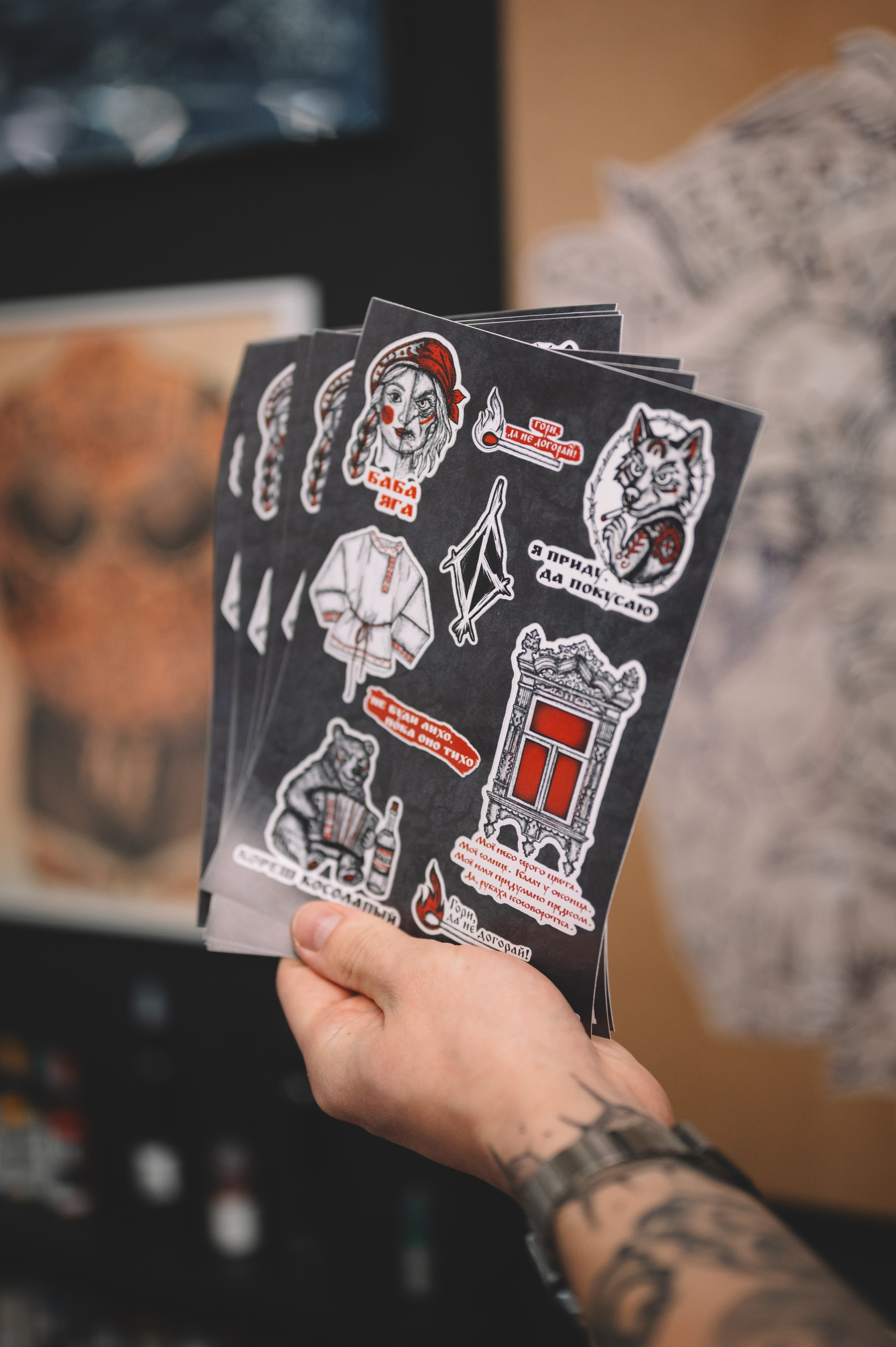 Мерч для Савелiчь Бэнд. Фотограф Анна Темнова. Пенза