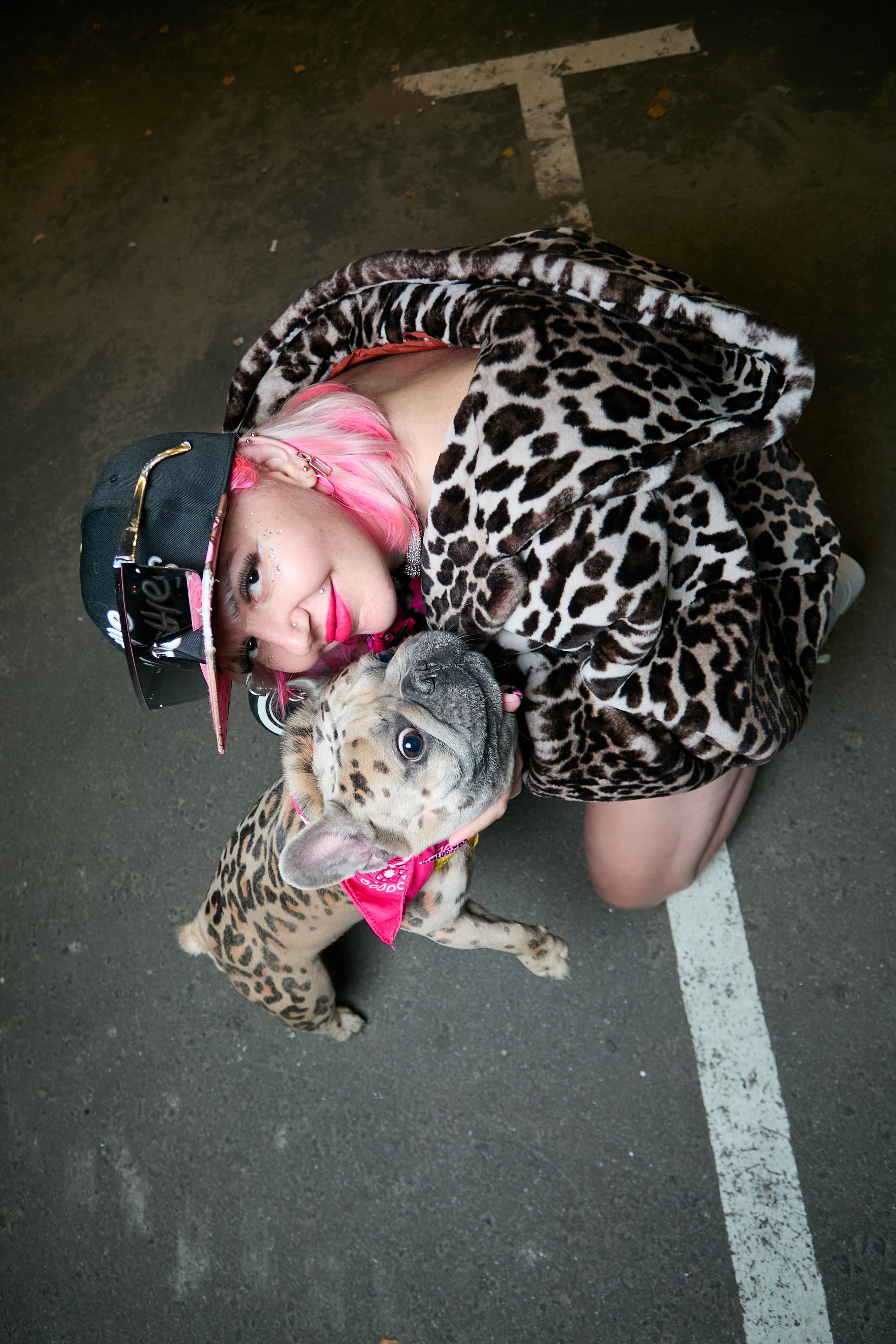 Ядвига + леопардовый бульдог. Фотограф Михаил Коган — Москва 89267284460