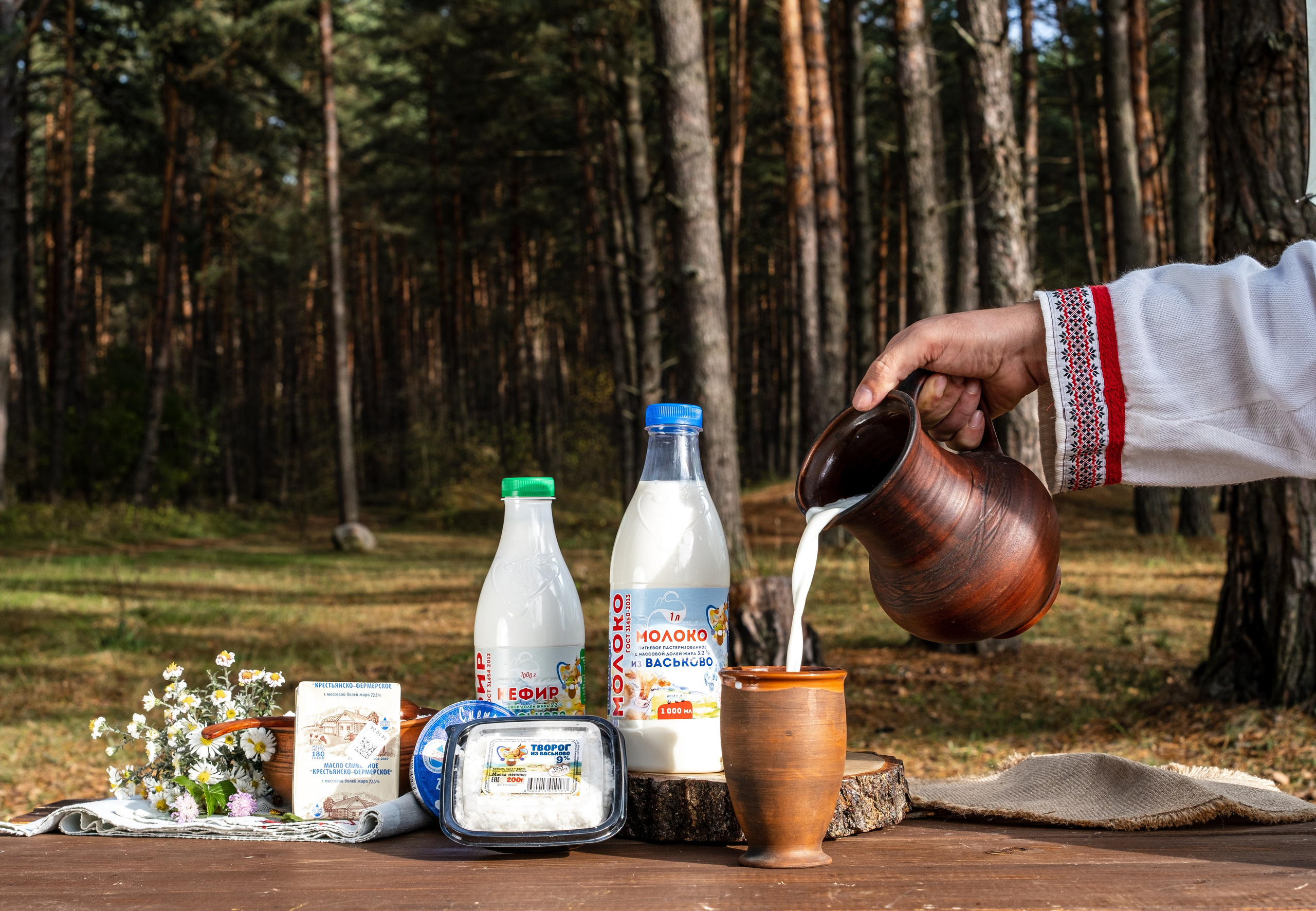 Молочное производство «Васьково». Фуд фотограф, предметный и контент фотограф в Смоленске Александр Милодан