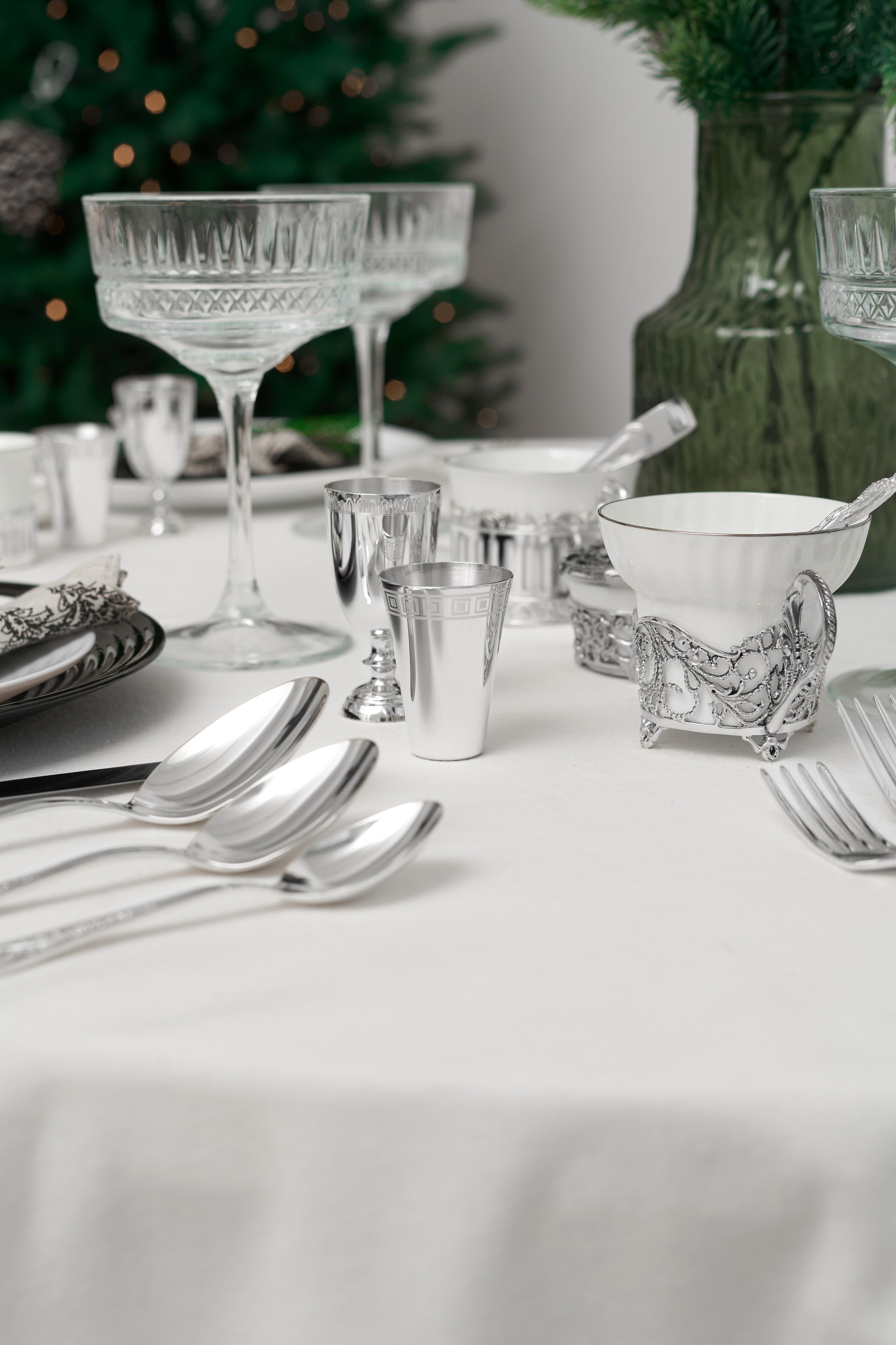 приборы столовые серебро