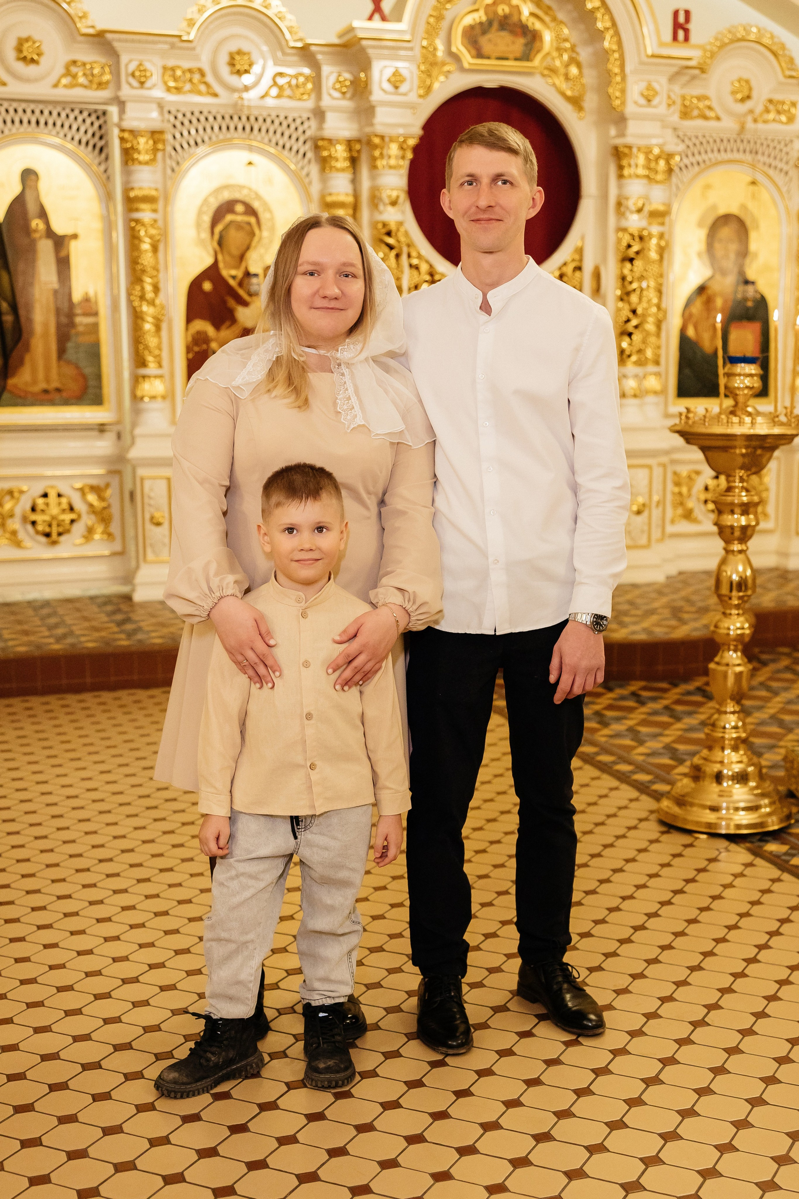 Таинство Крещения Максима и Александра. Храм Покрова Пресвятой Богородицы