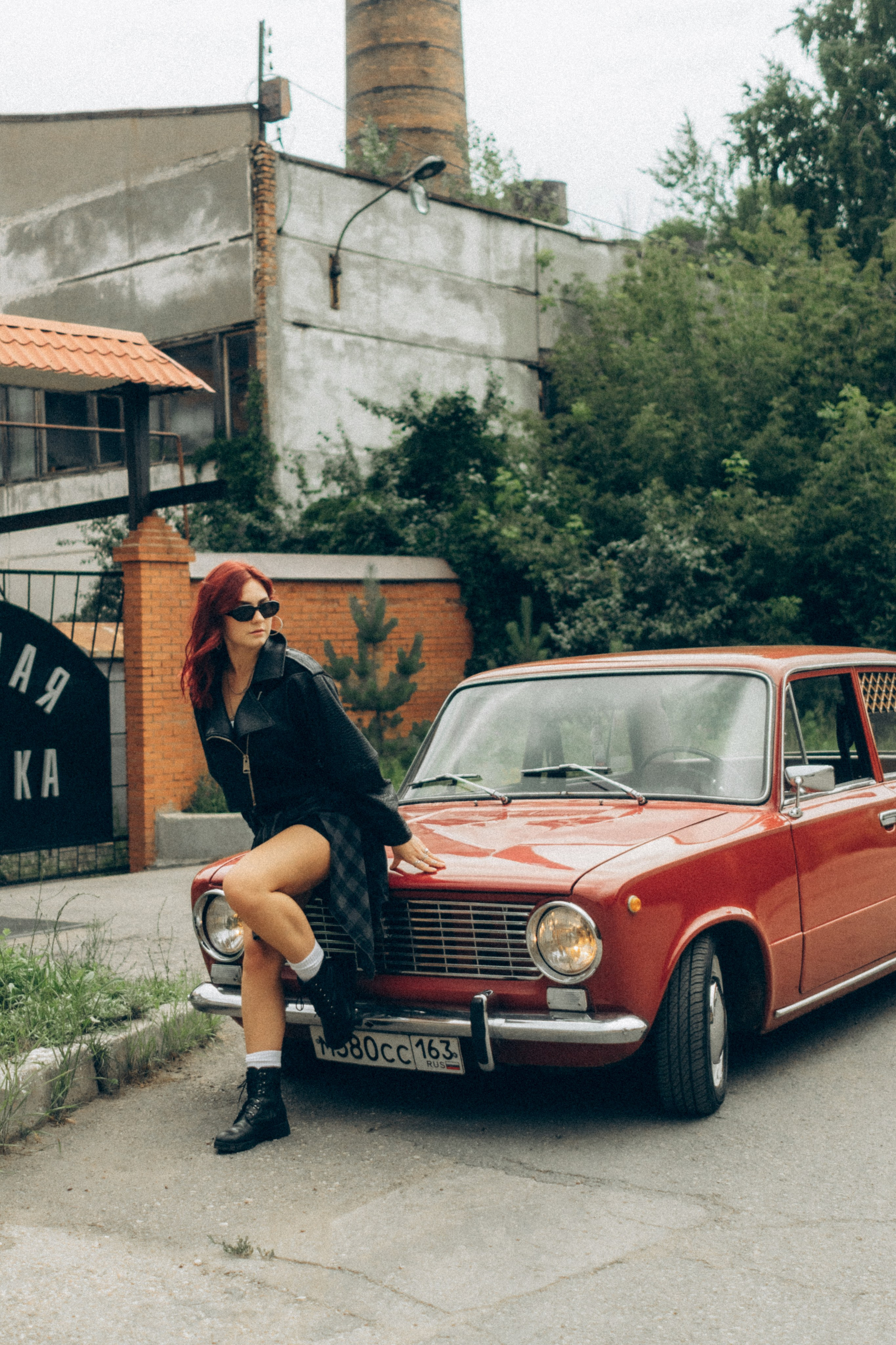 Съемка с ретро авто — Ирина. Фотограф Самара Белоусова Юлия