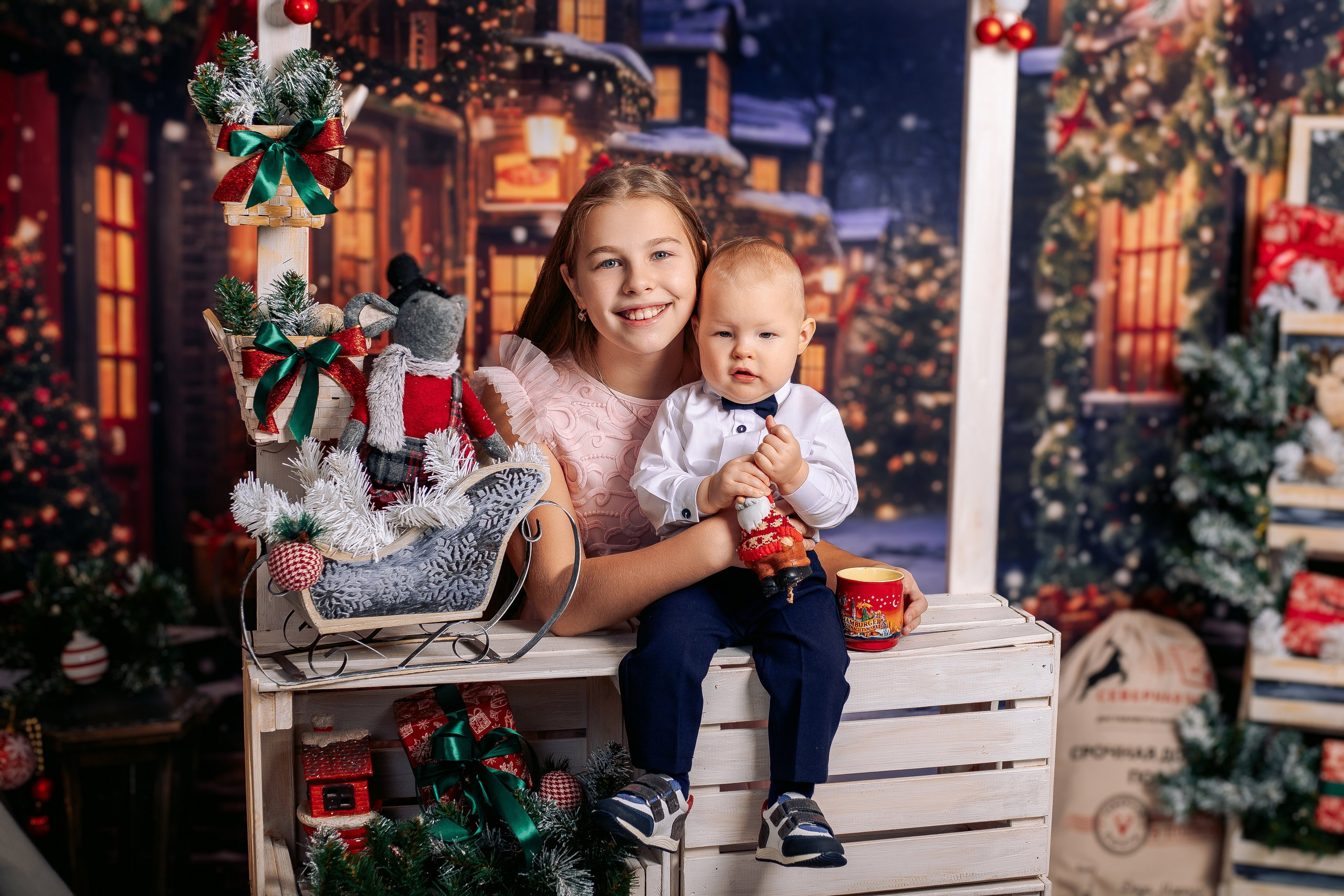 Новогодняя фотосессия фотодень спб с кроликами. Фотограф в Санкт-Петербурге, Анна Скворцова