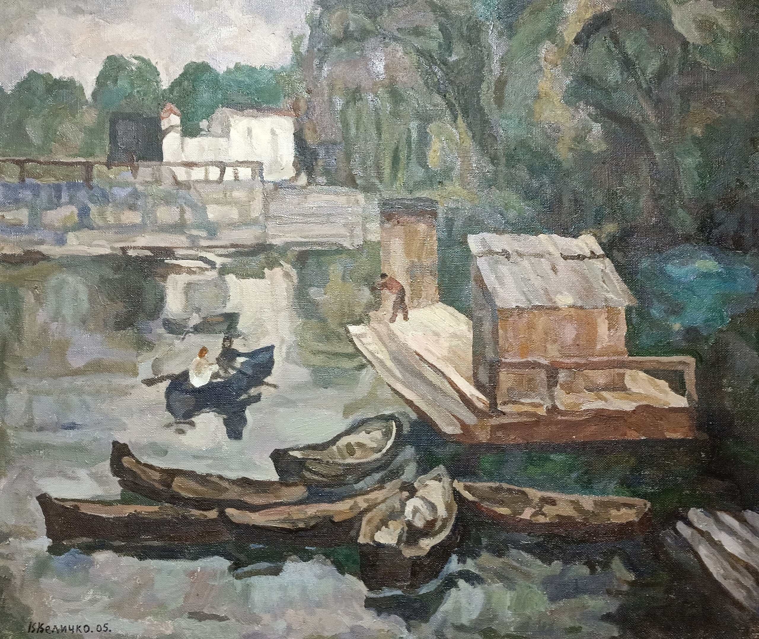 «В старом парке» 2005 год. Художник Величко Вадим Семёнович