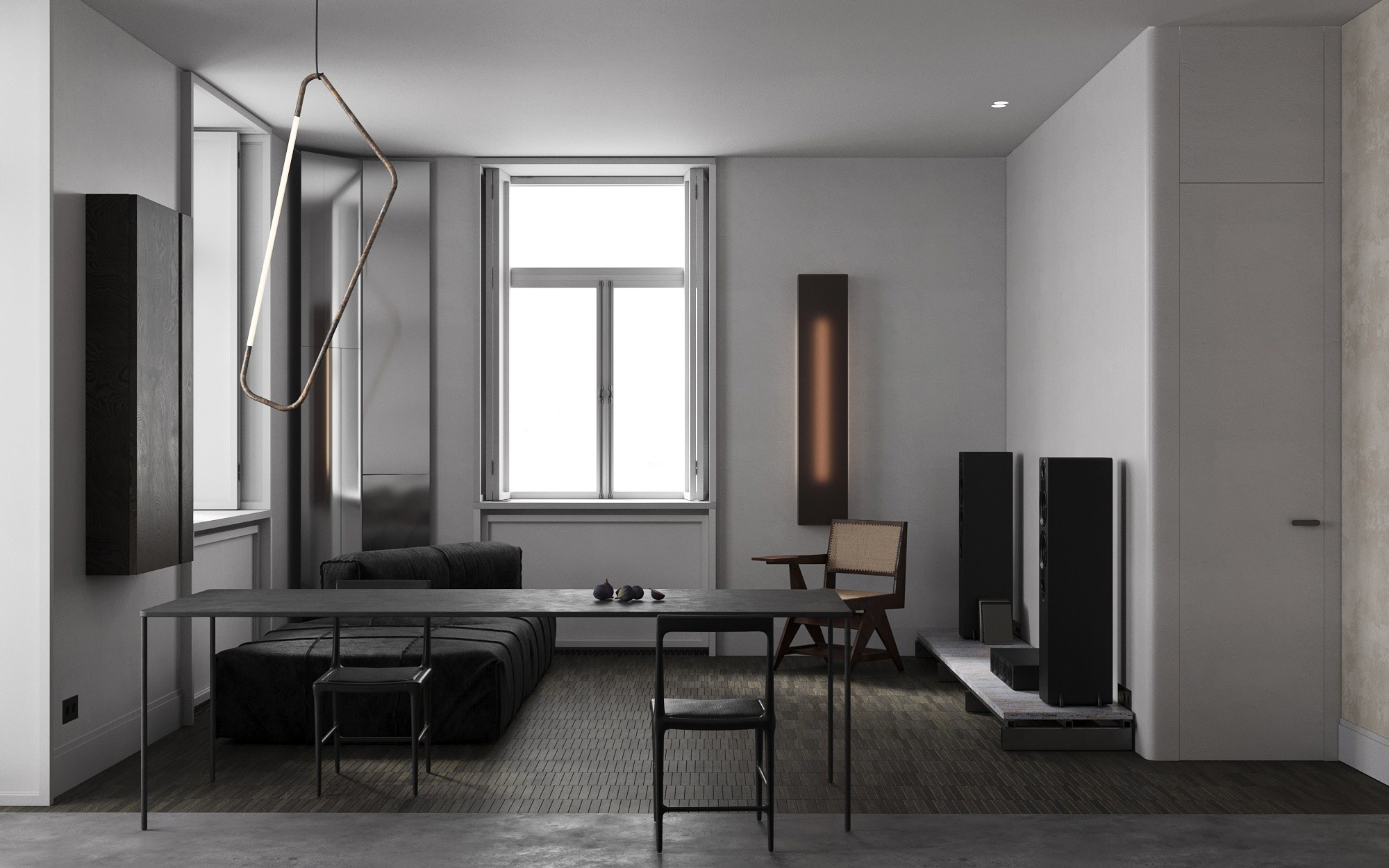 Modern flat. Interior visualization