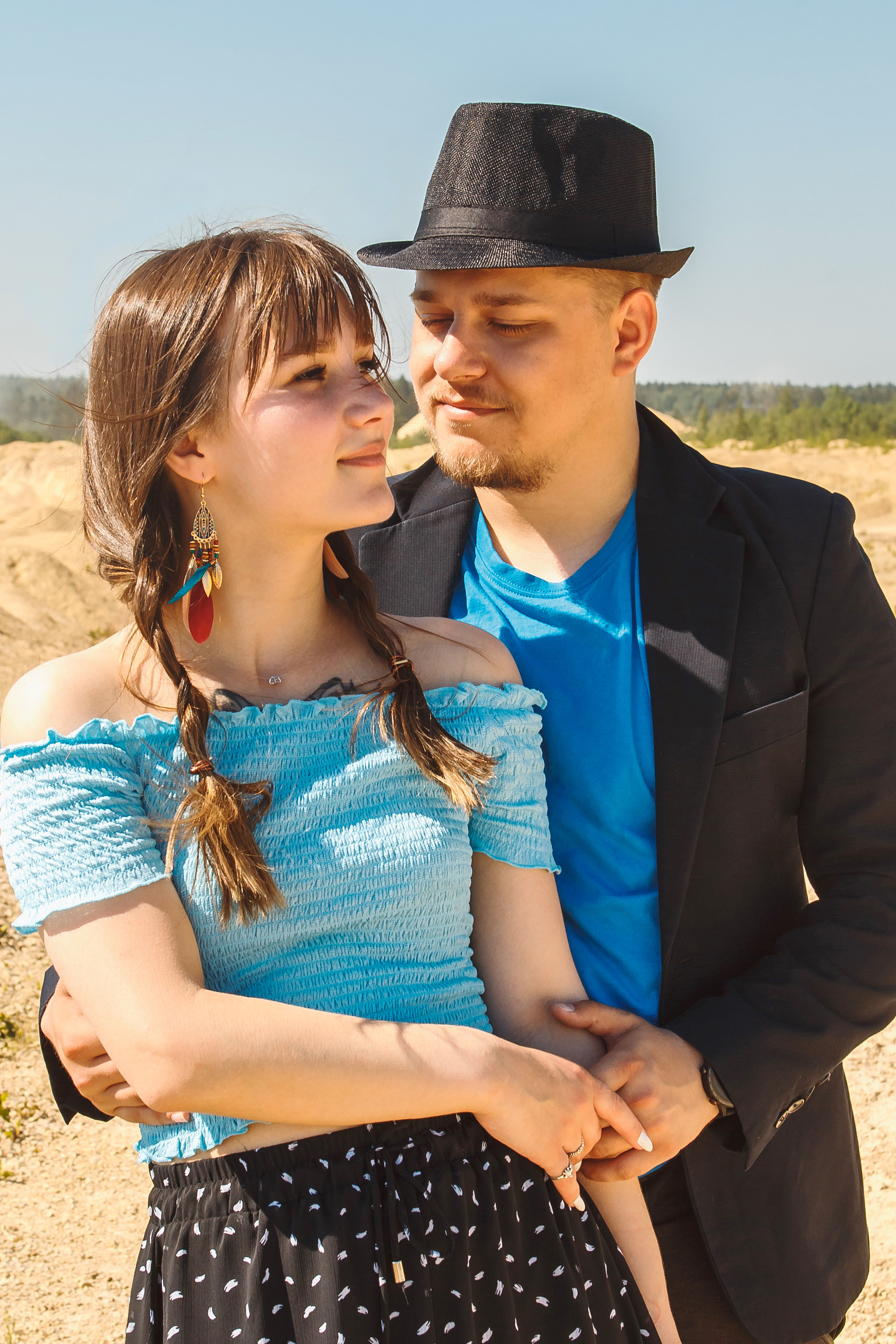 Съемка пары в стиле бохо