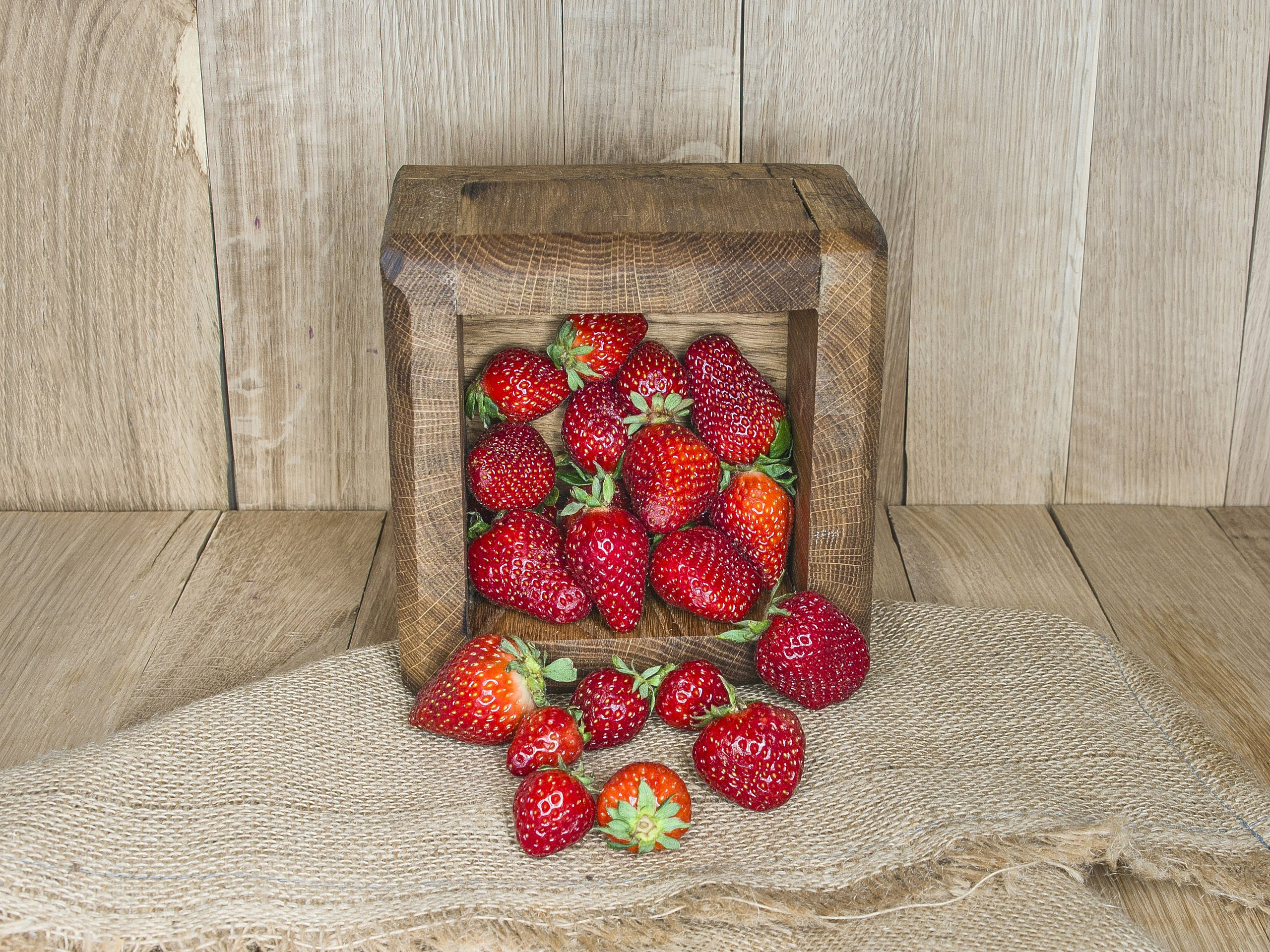 Food съемка ягод клубники для магазина