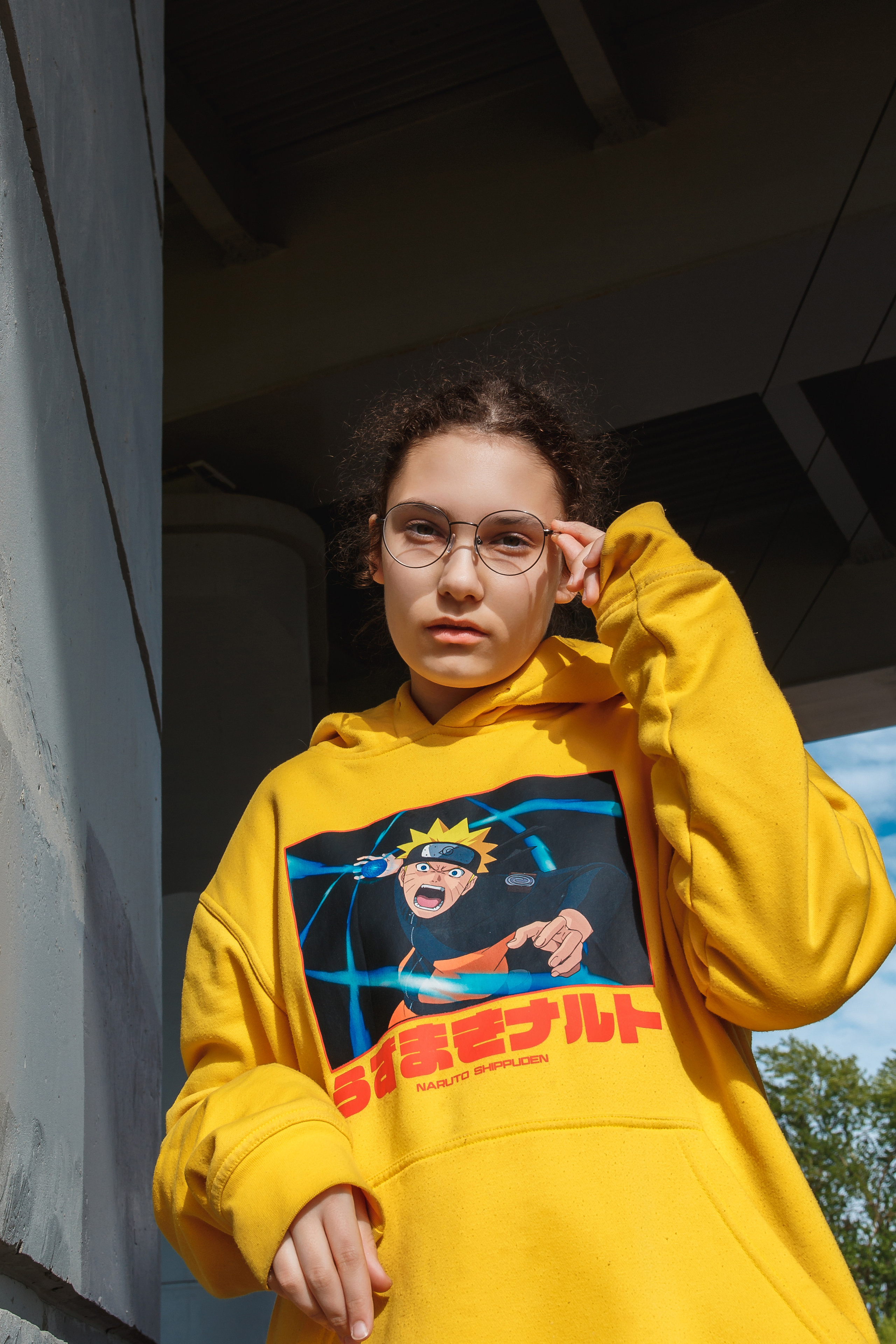 Съемка портрета девушки на улице