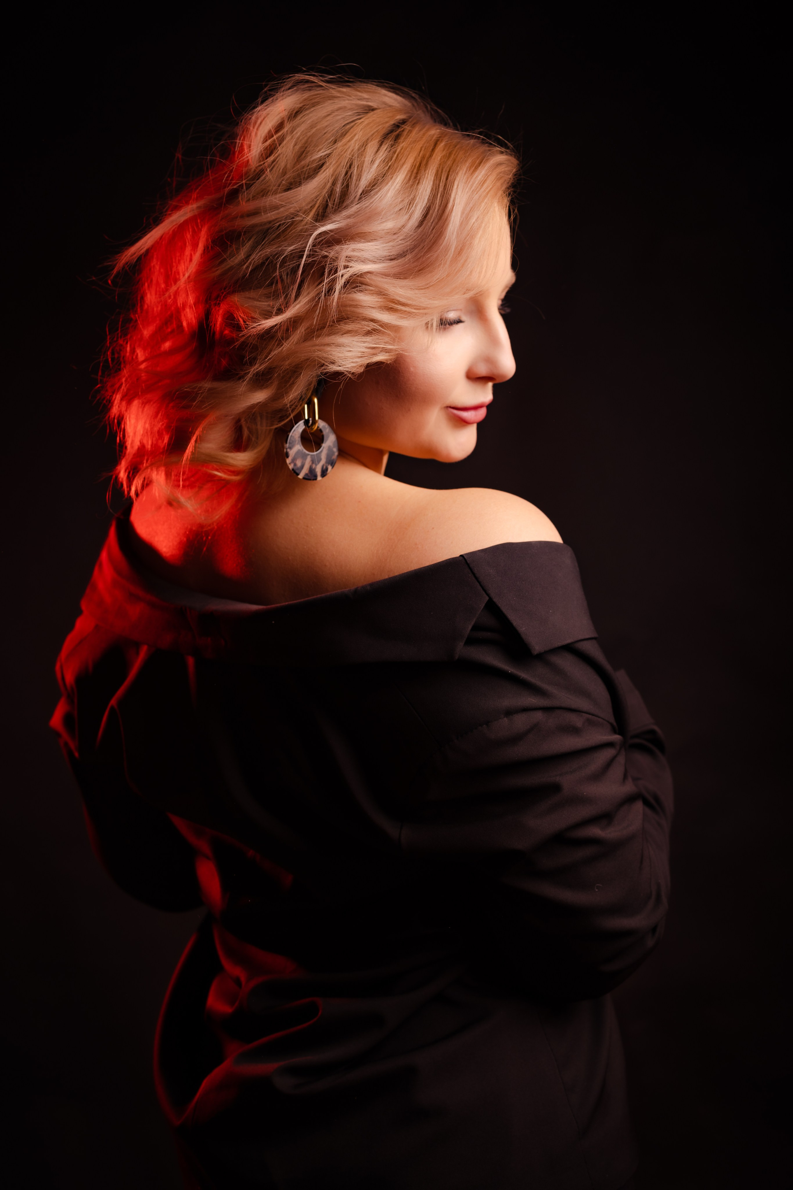 Анна Гламурная в черном. Свадебный фотограф в Москве