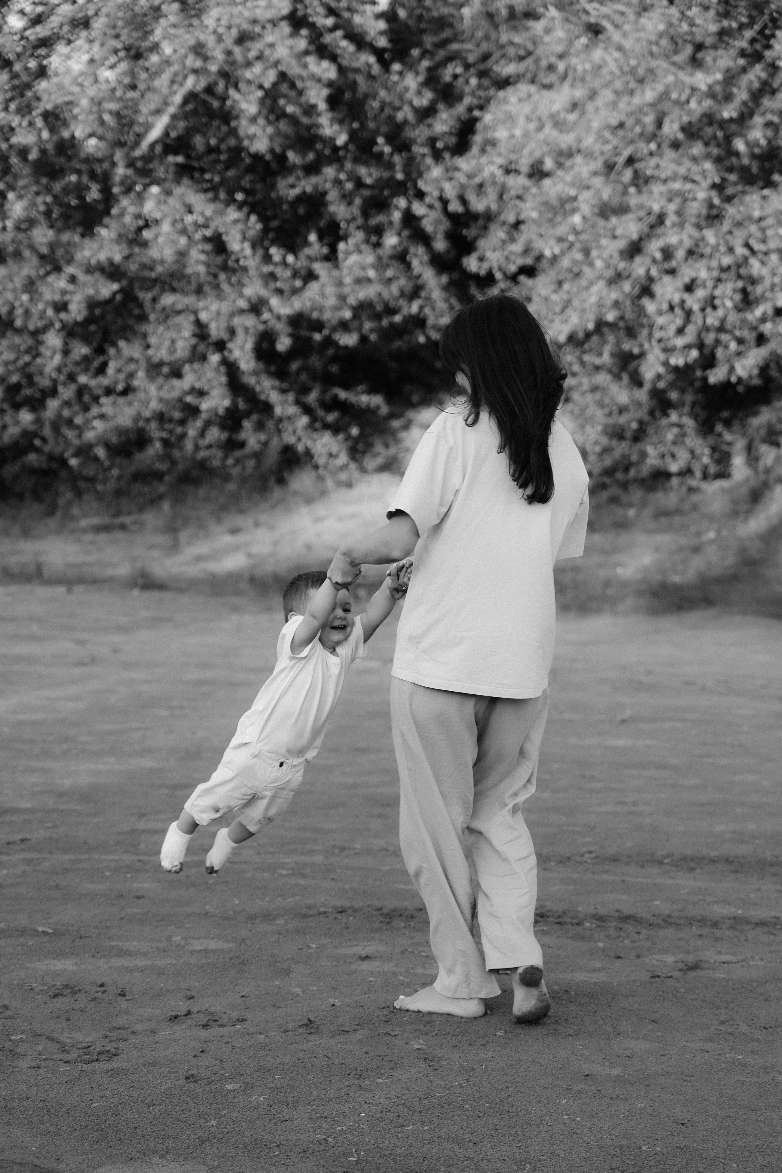 Семейная съёмка на закате. Фотограф с психологическим образованием