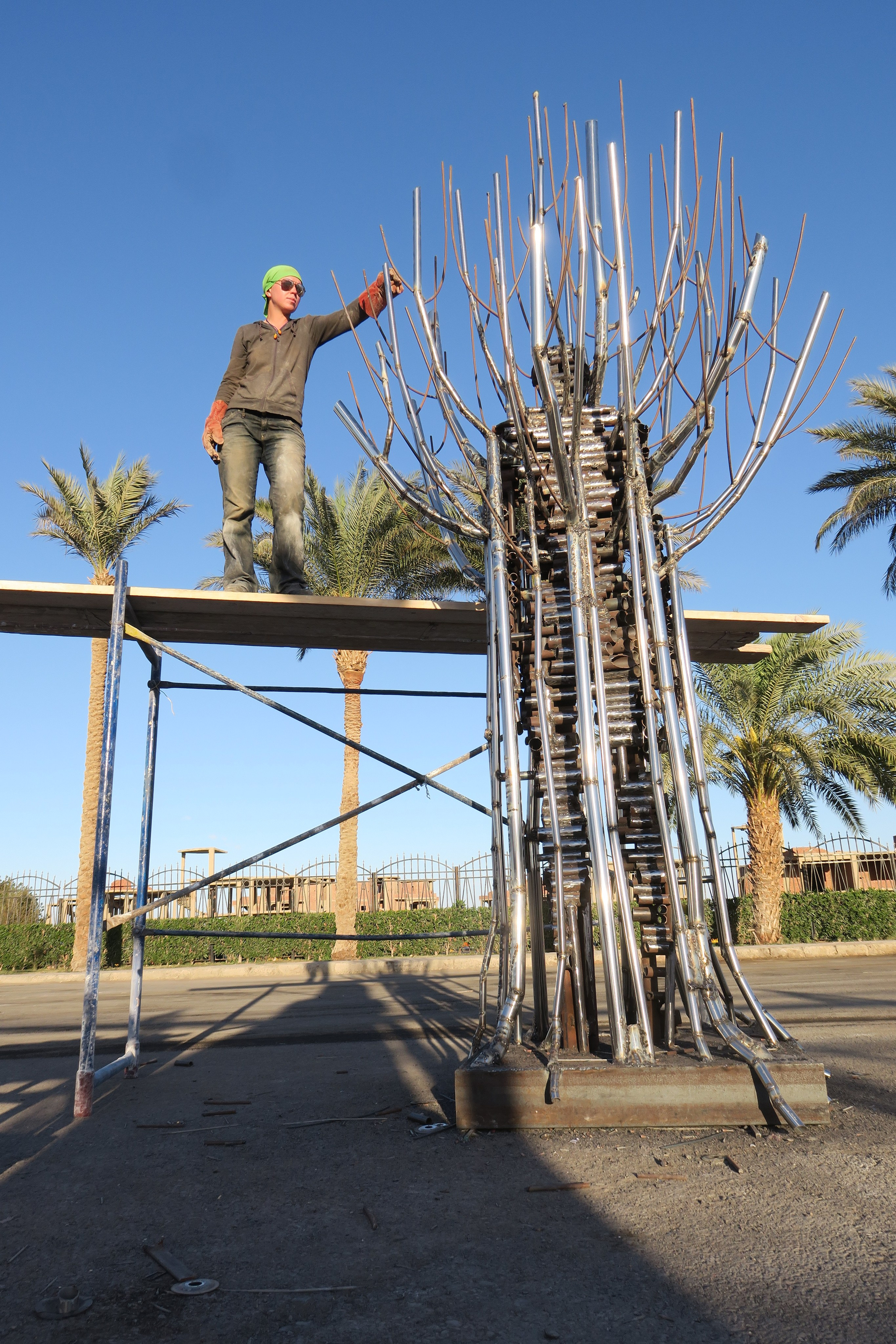 Человек дерево / Египет/ Хургада / 2018. Художник — скульптор Антонина Фатхуллина