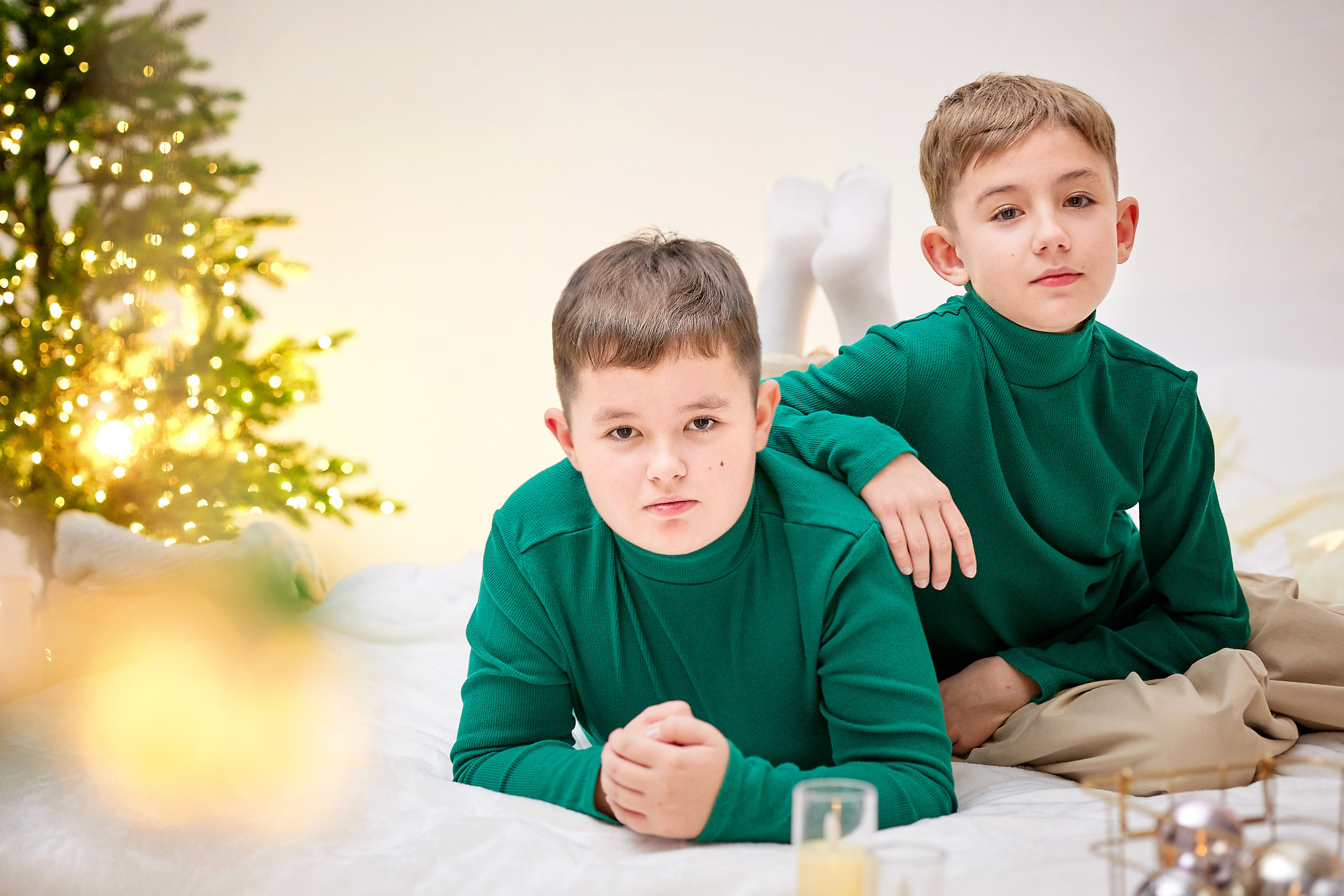 Новогодняя семейная фотосессия. Фотостудия Рассвет