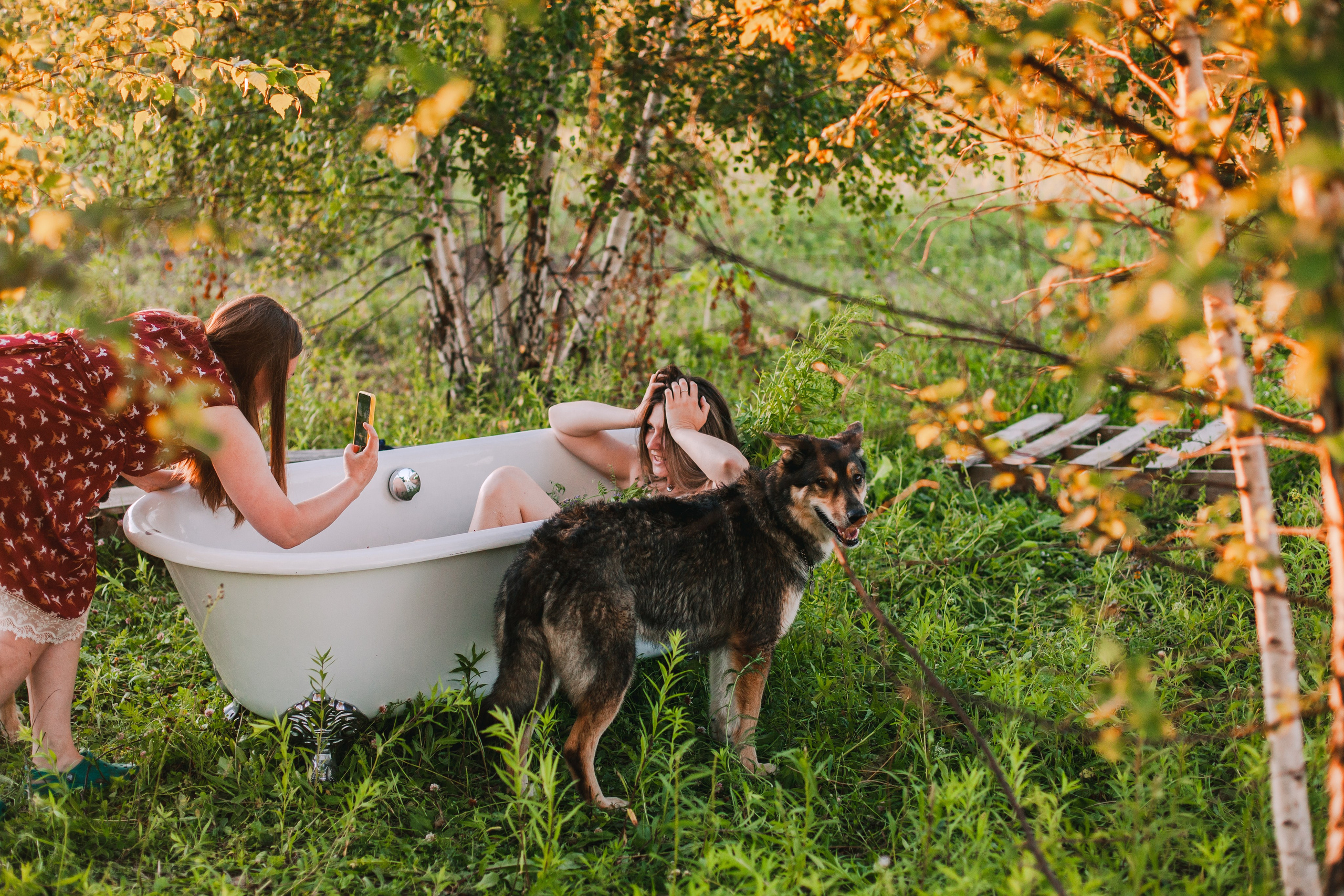 Ванна в поле. Фотограф-анималист Татьяна Степанова