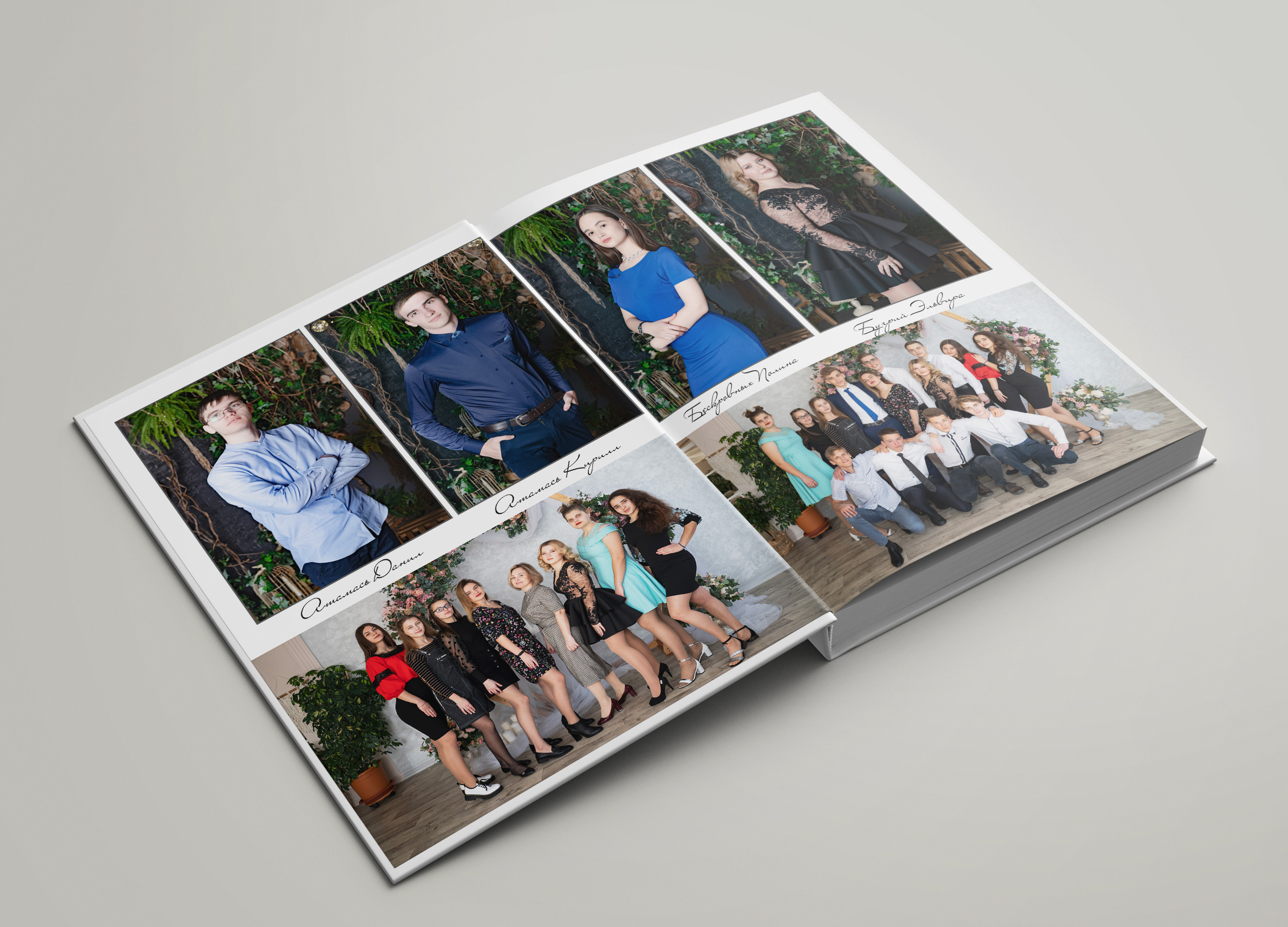 Фотокнига 15 разворотов (30 страниц). Выпускные альбомы Edi ART