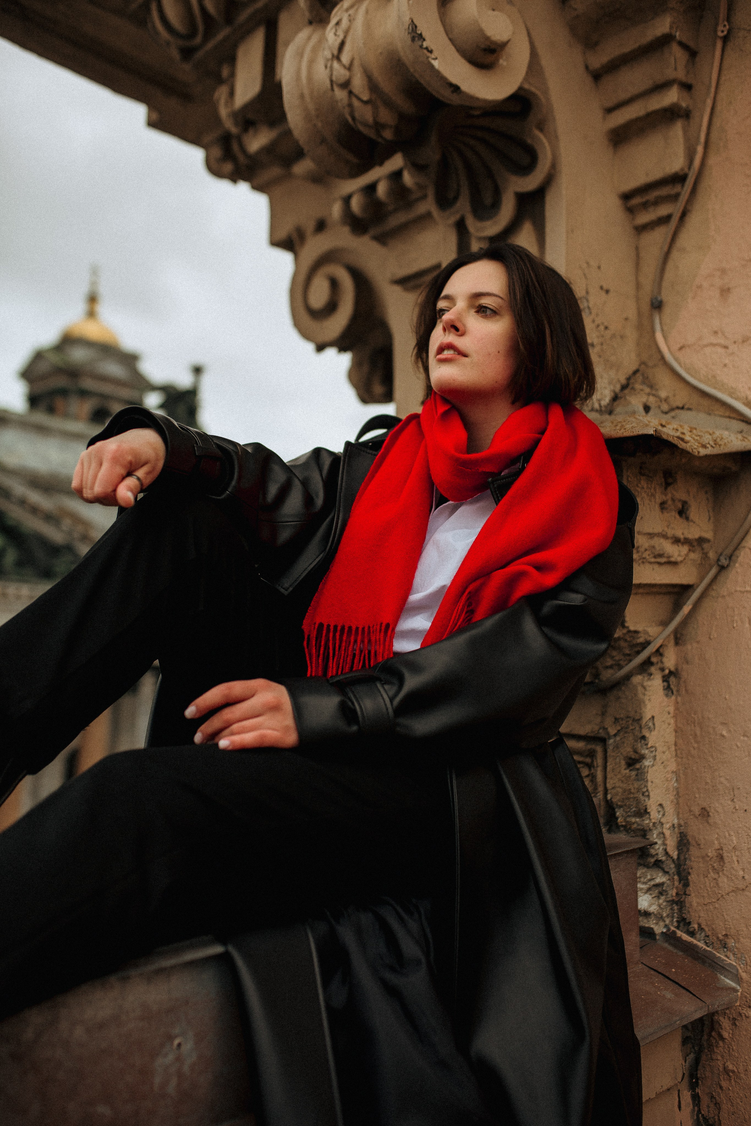 Анна на крышах Питера. Семейный и Свадебный фотограф в Санкт-Петербурге Плохая Екатерина