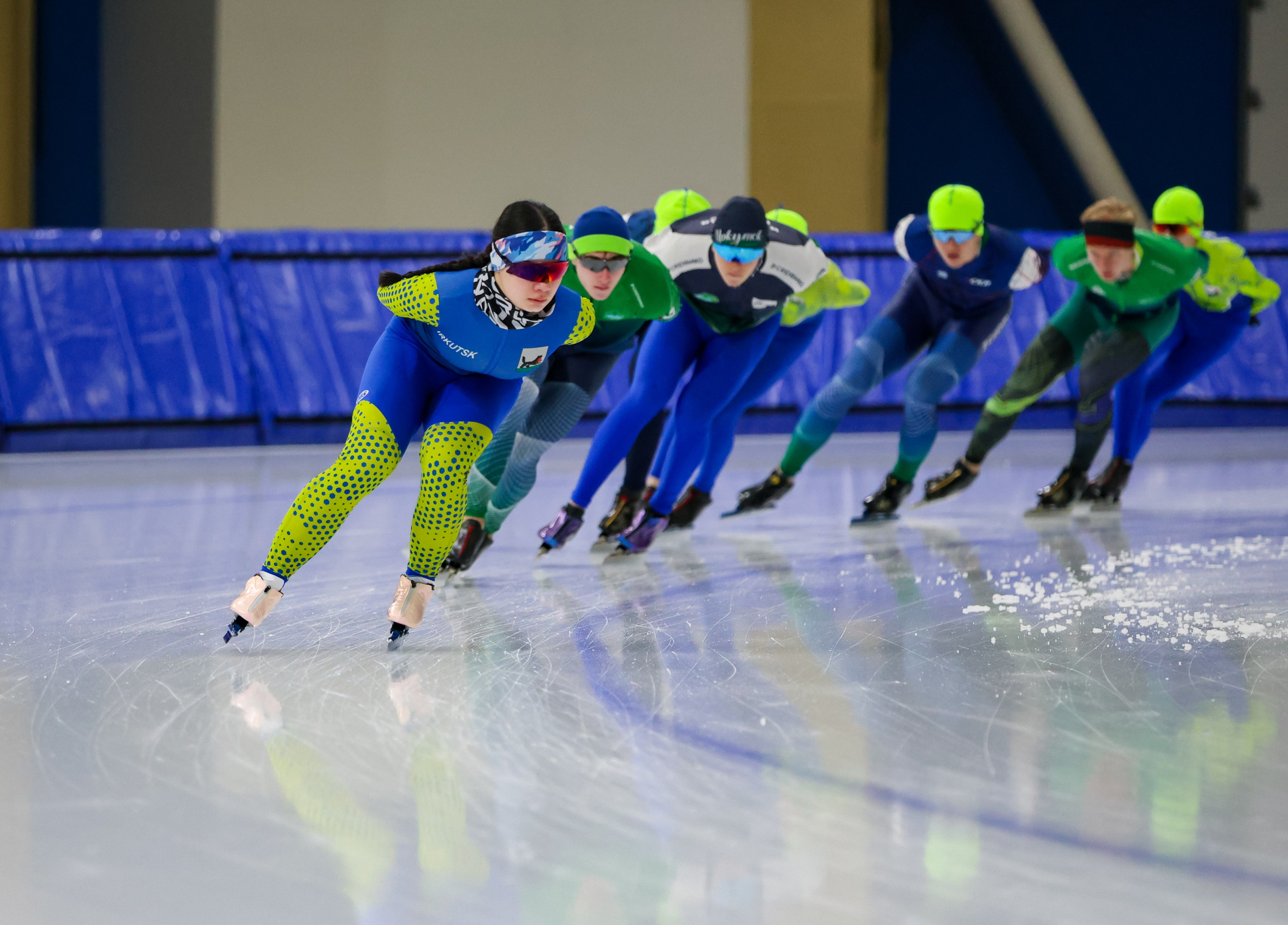 Тренировки. Конькобежный спорт. Иркутск, 2026. Спортивная съемка Мария Царфати