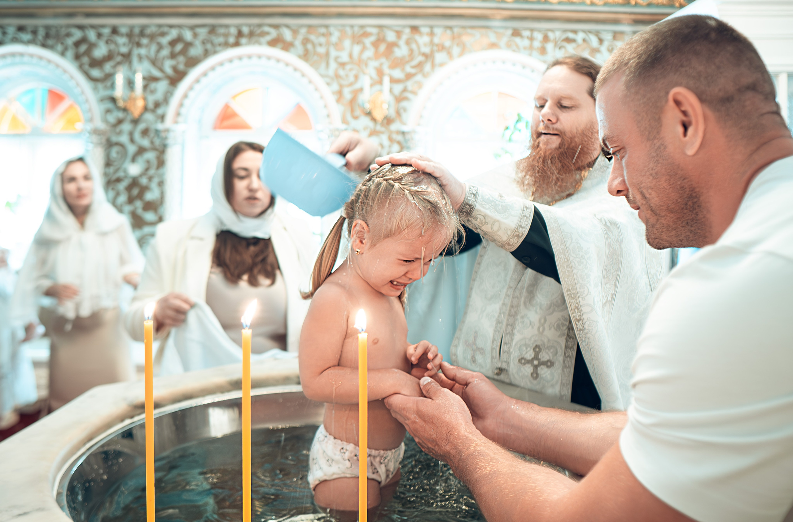 Таинство Крещения Евы и Софии
