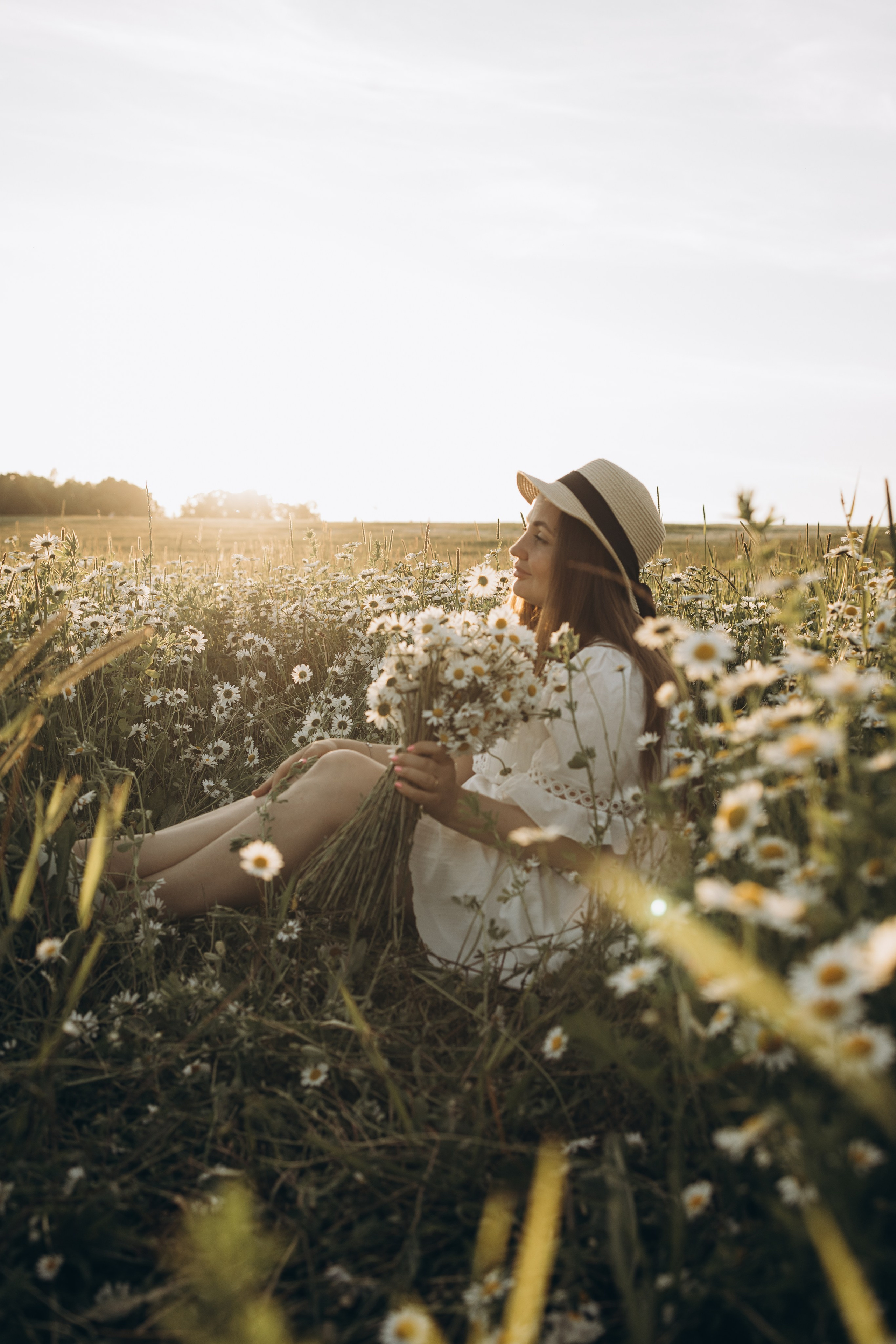 Маша и ромашки. Семейный фотограф в Москве Виктория Ястребинская
