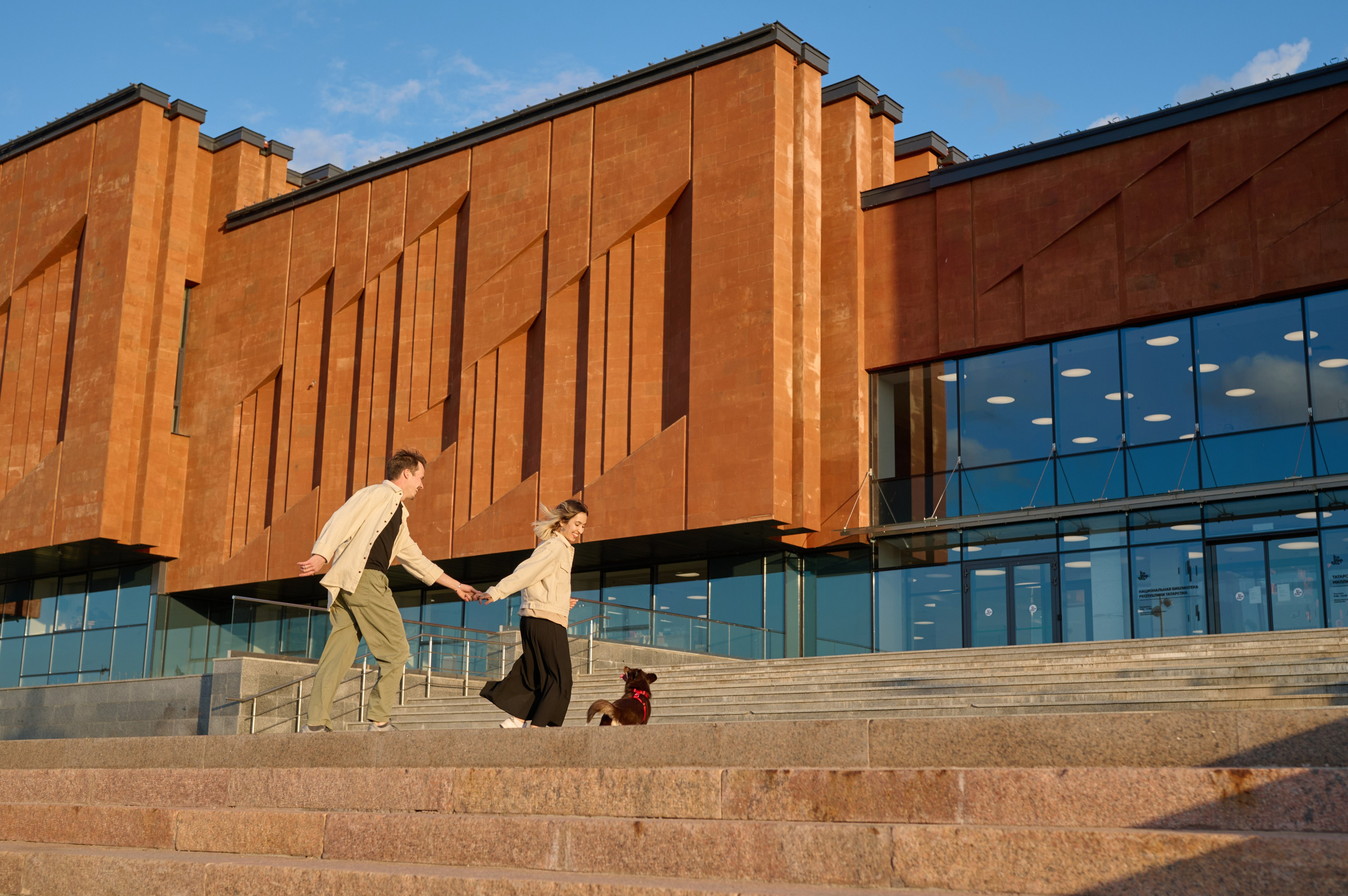 Ренита и Егор с Фокси и Пени. Фотограф анималист в Казани Алина Сулейманова. Фотограф животных