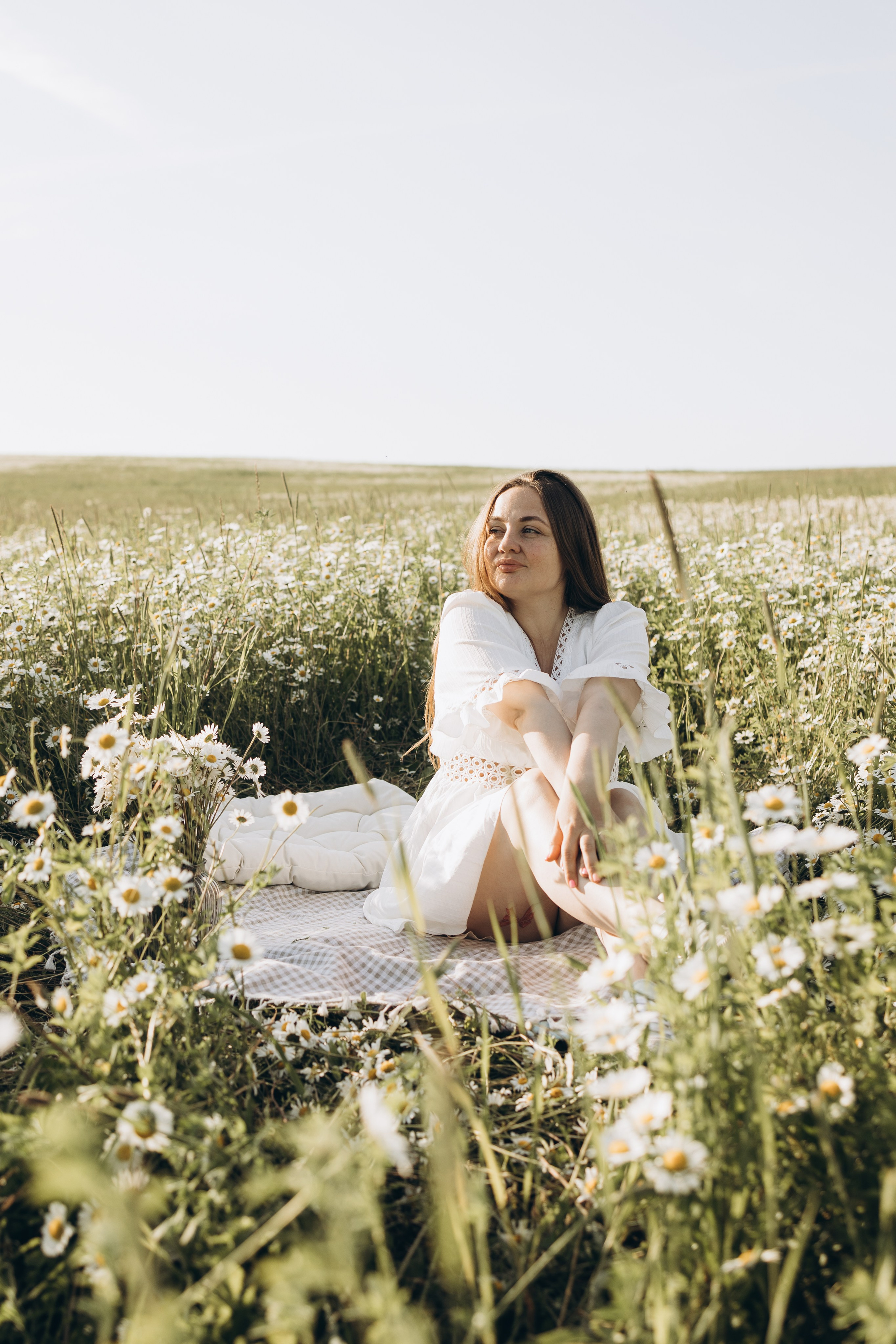 Маша и ромашки. Семейный фотограф в Москве Виктория Ястребинская