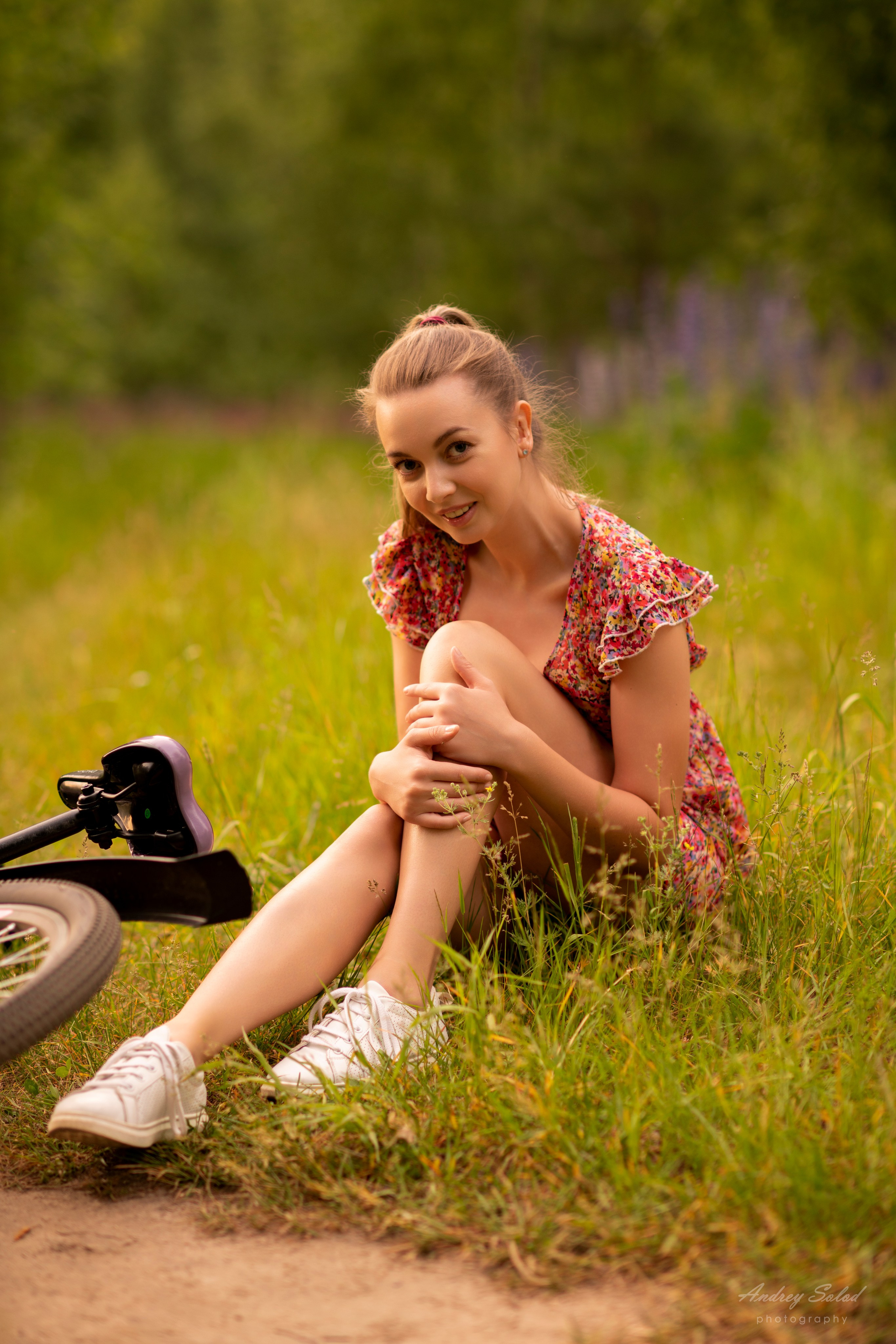 Фотосессия с велосипедом Арзамас. Природа
