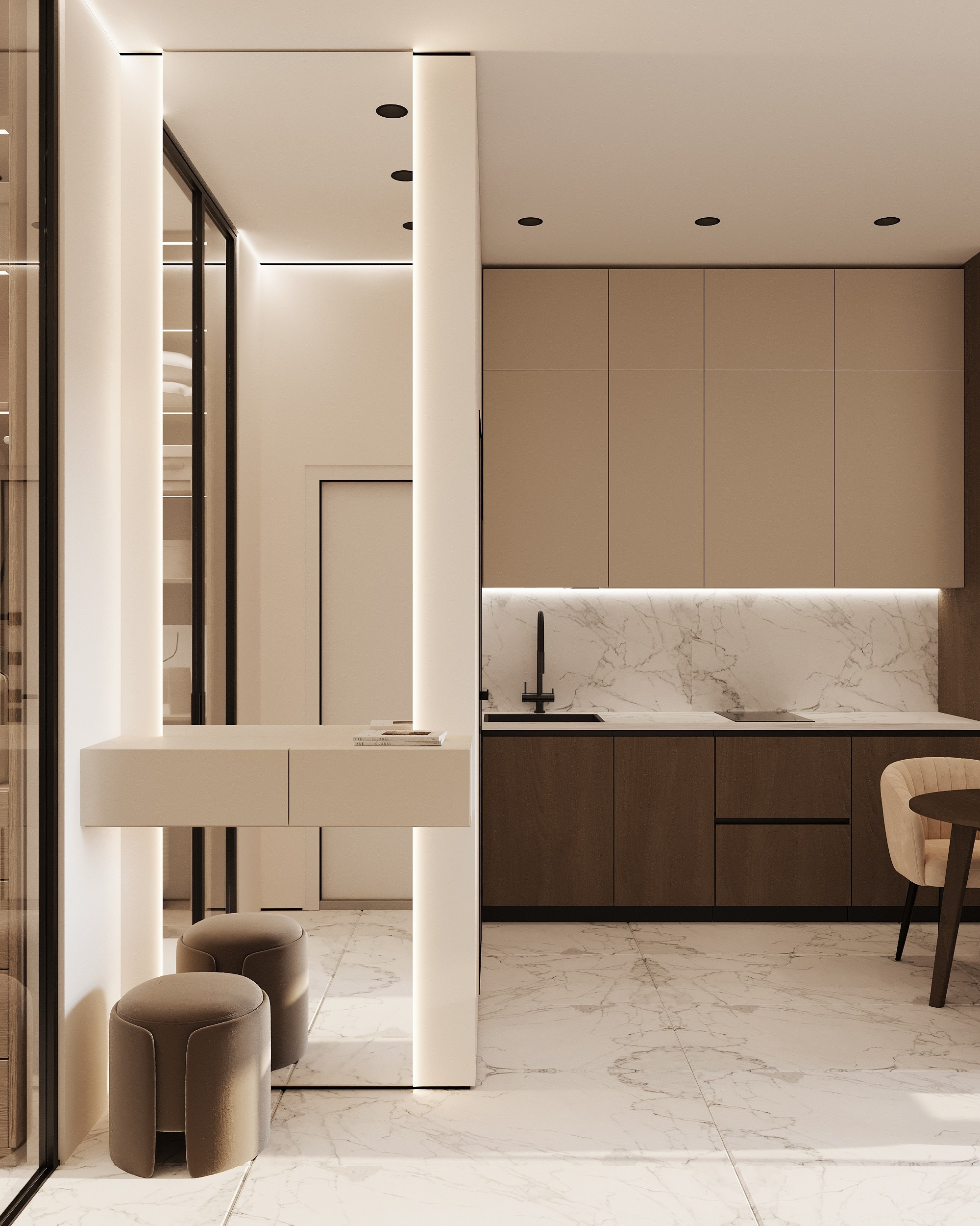 ЖК «Символ» / Москва / 36 кв. м. Ксения Барабаш дизайнер интерьера в Санкт-Петербурге