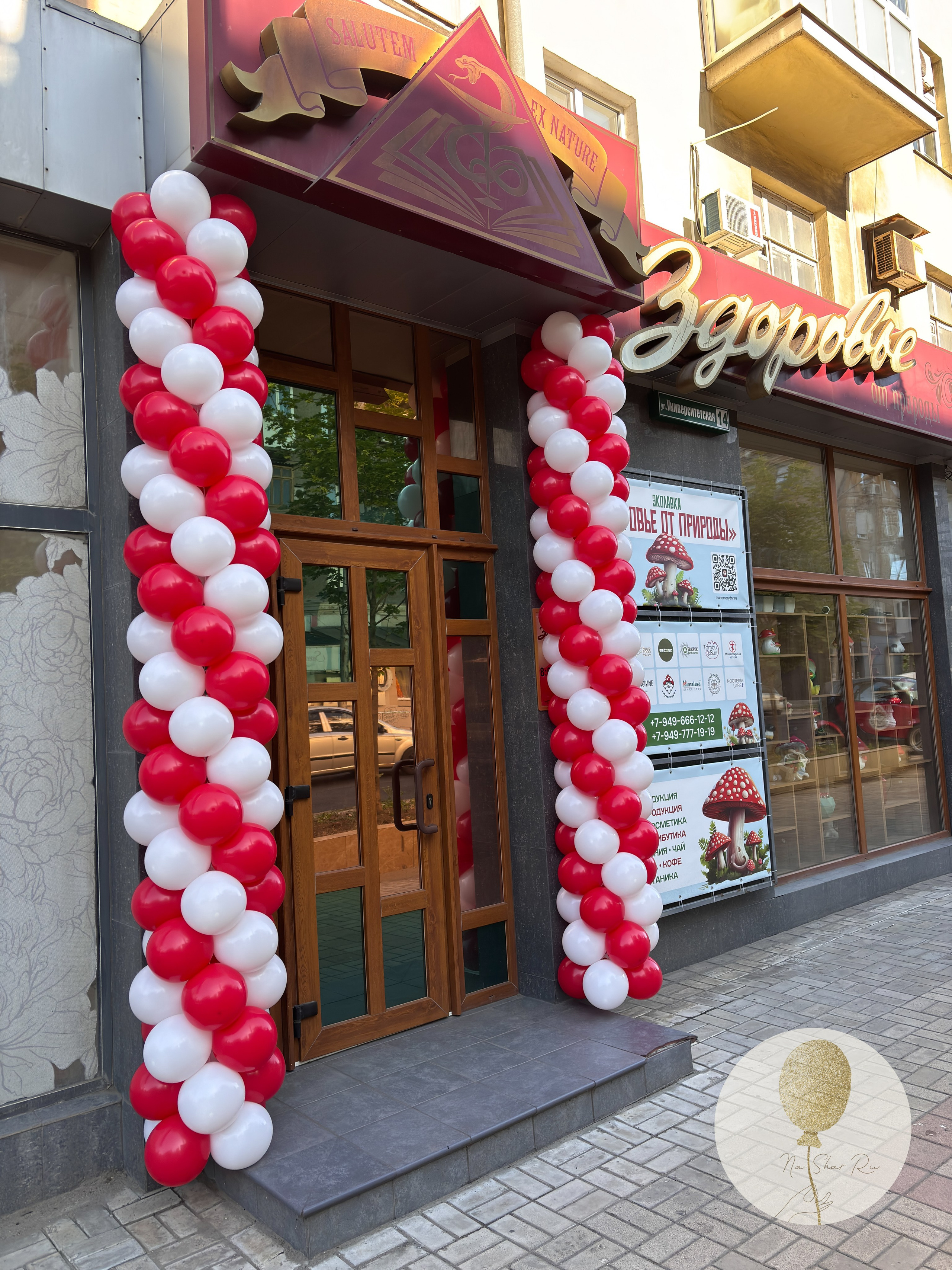 Входная группа. Воздушные шары с гелием в Донецке