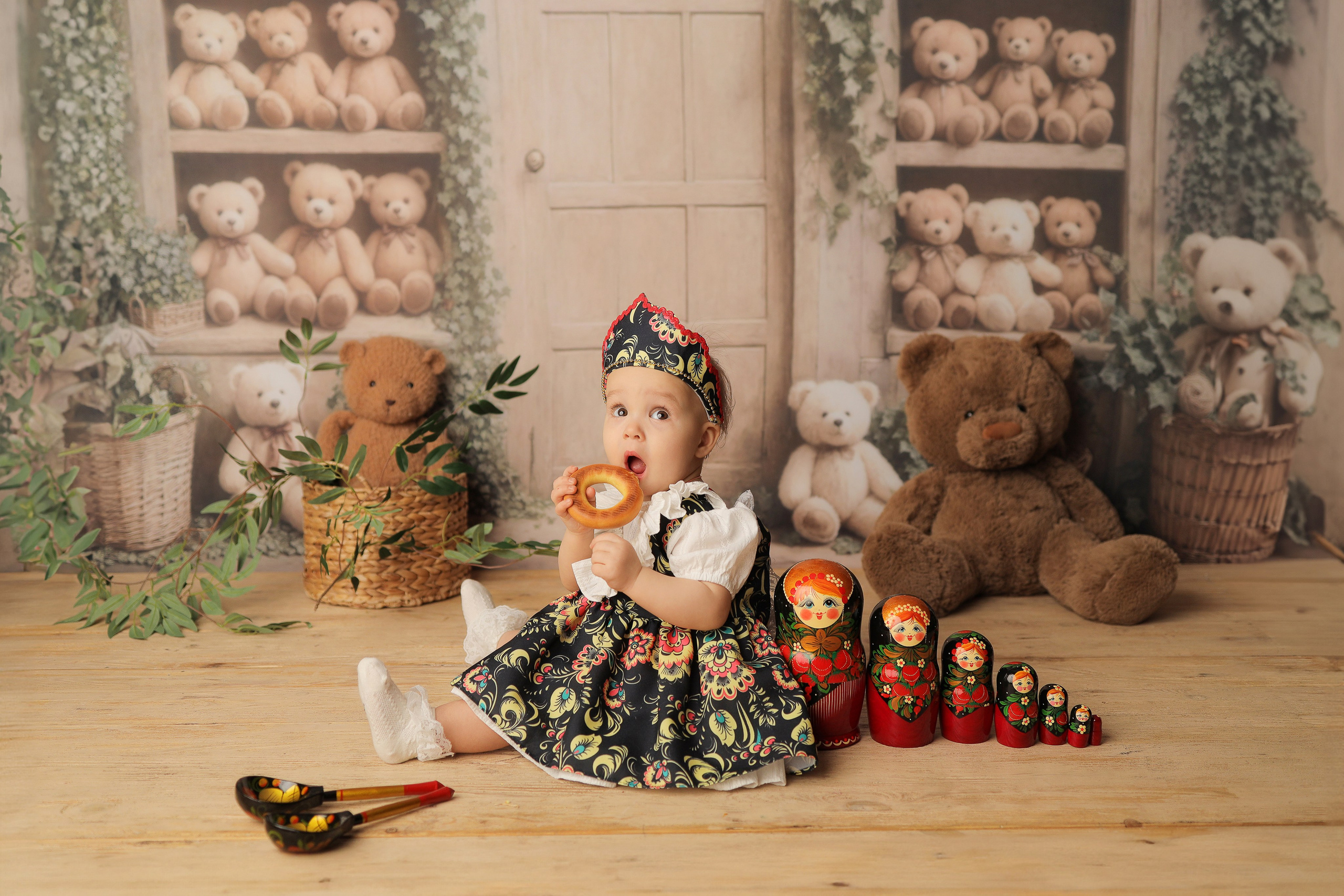 Юлечка, 1 годик. Фотограф новорожденных в Новокузнецке Анна Горошникова