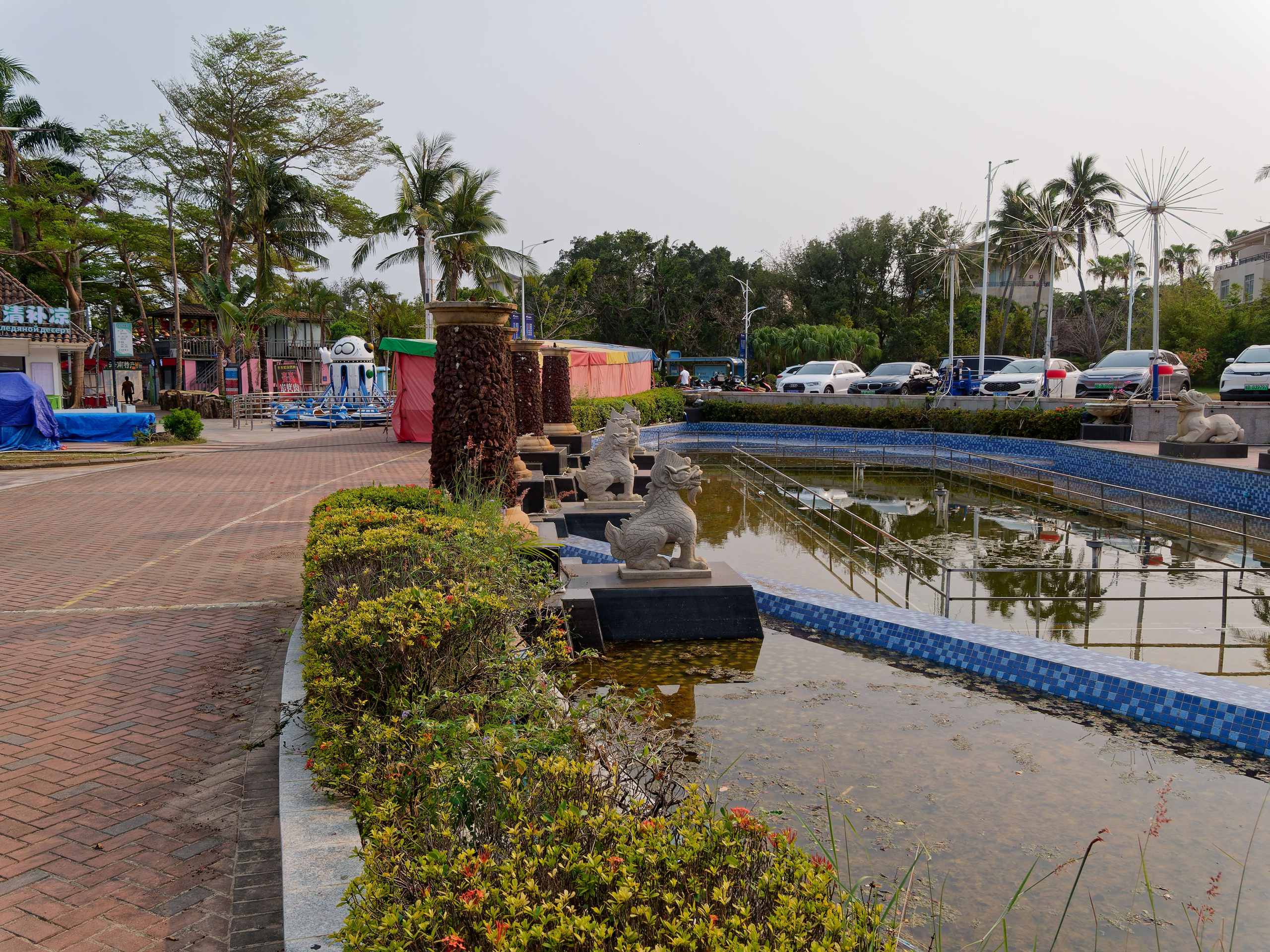 Хайнань 2026, «Food Street» ночная улица еды в Ялунване. Фотопрогулки по Миру