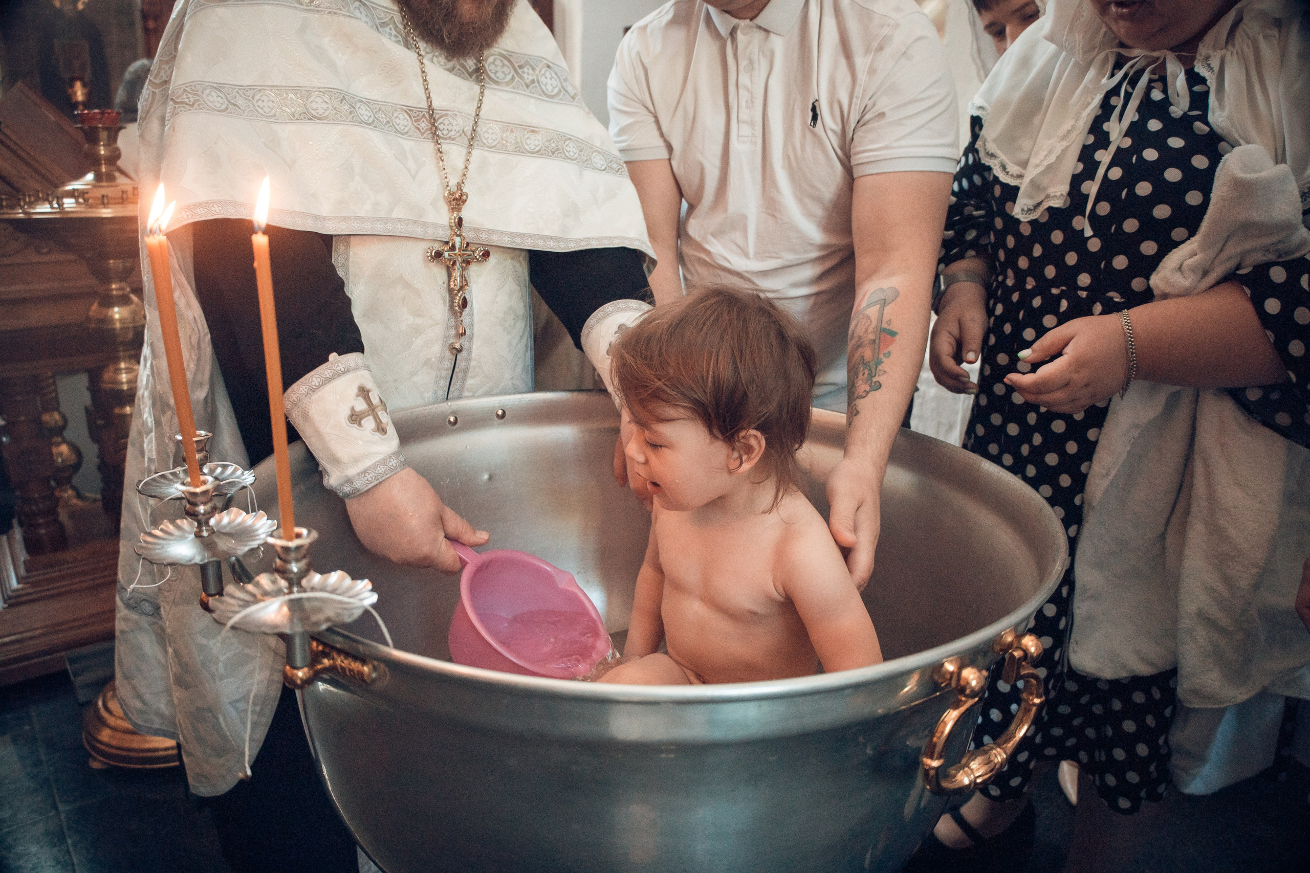 Таинство Крещения Киры. Благовещенская церковь. Семейный фотограф в Рязани и Рязанской области