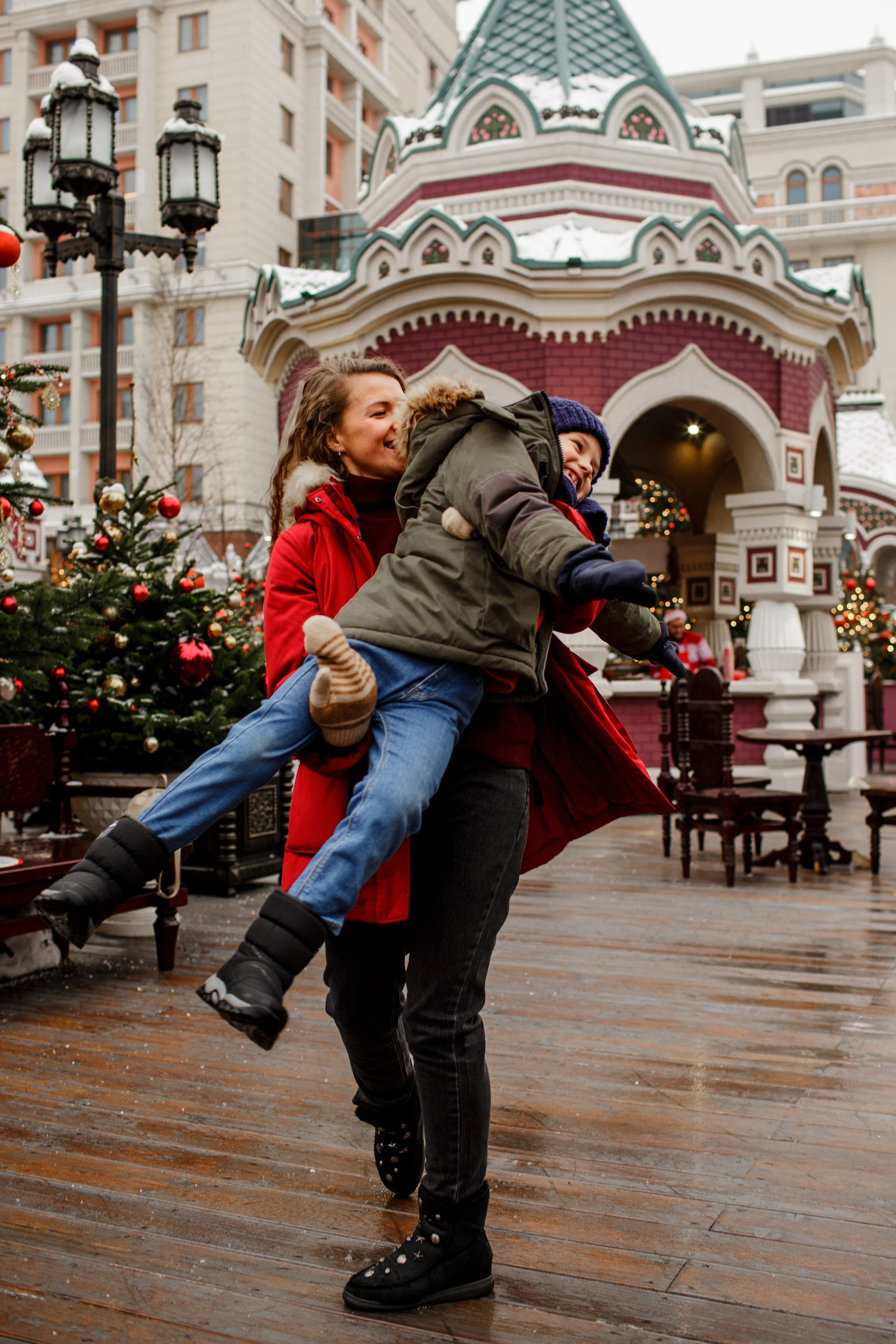 Новогодняя фотопрогулка в Москве. Свадебный фотограф Кирилл Белый