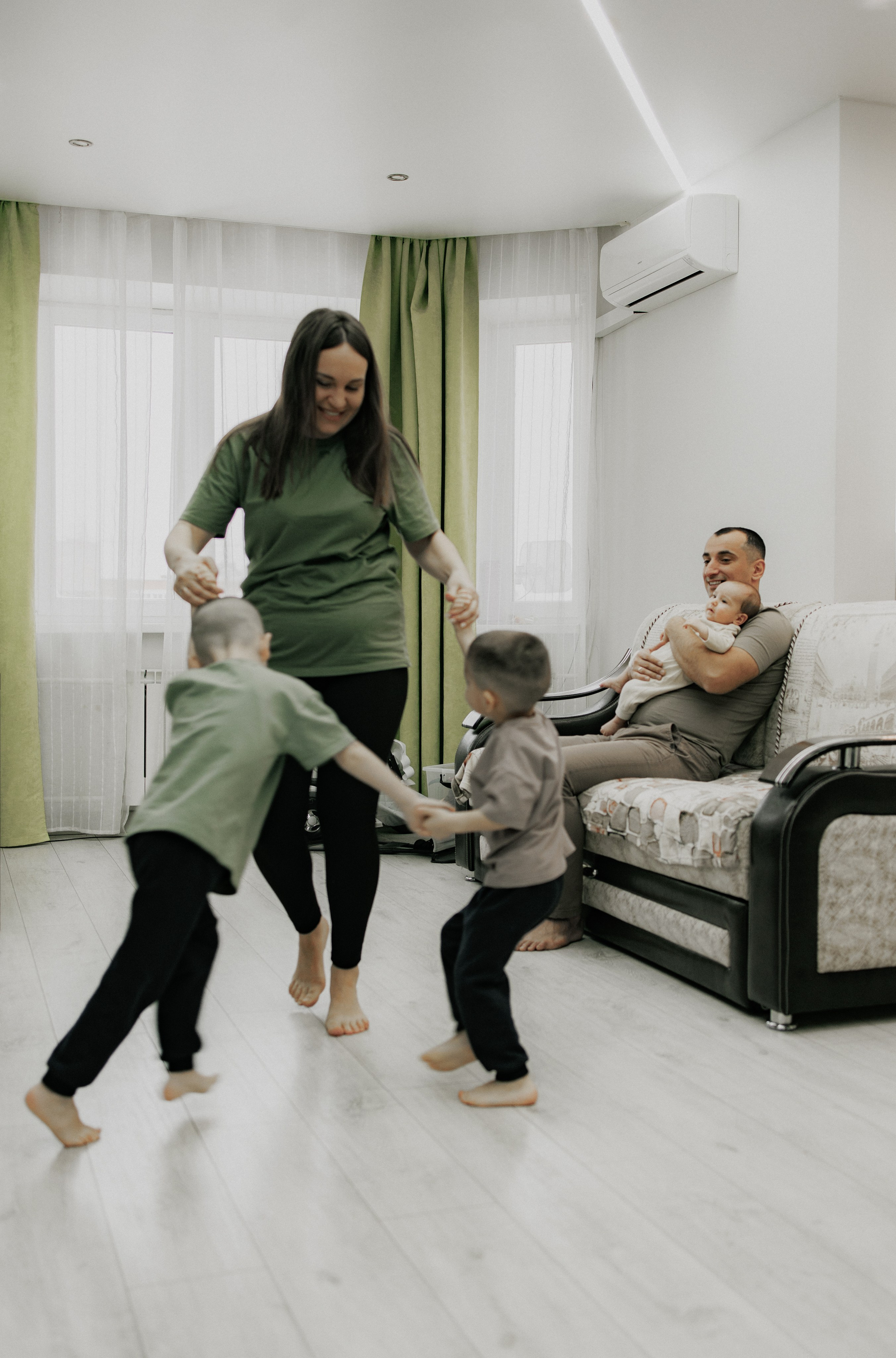 Домашняя съемка семьи Кати. Семейный и женский фотограф в Туле