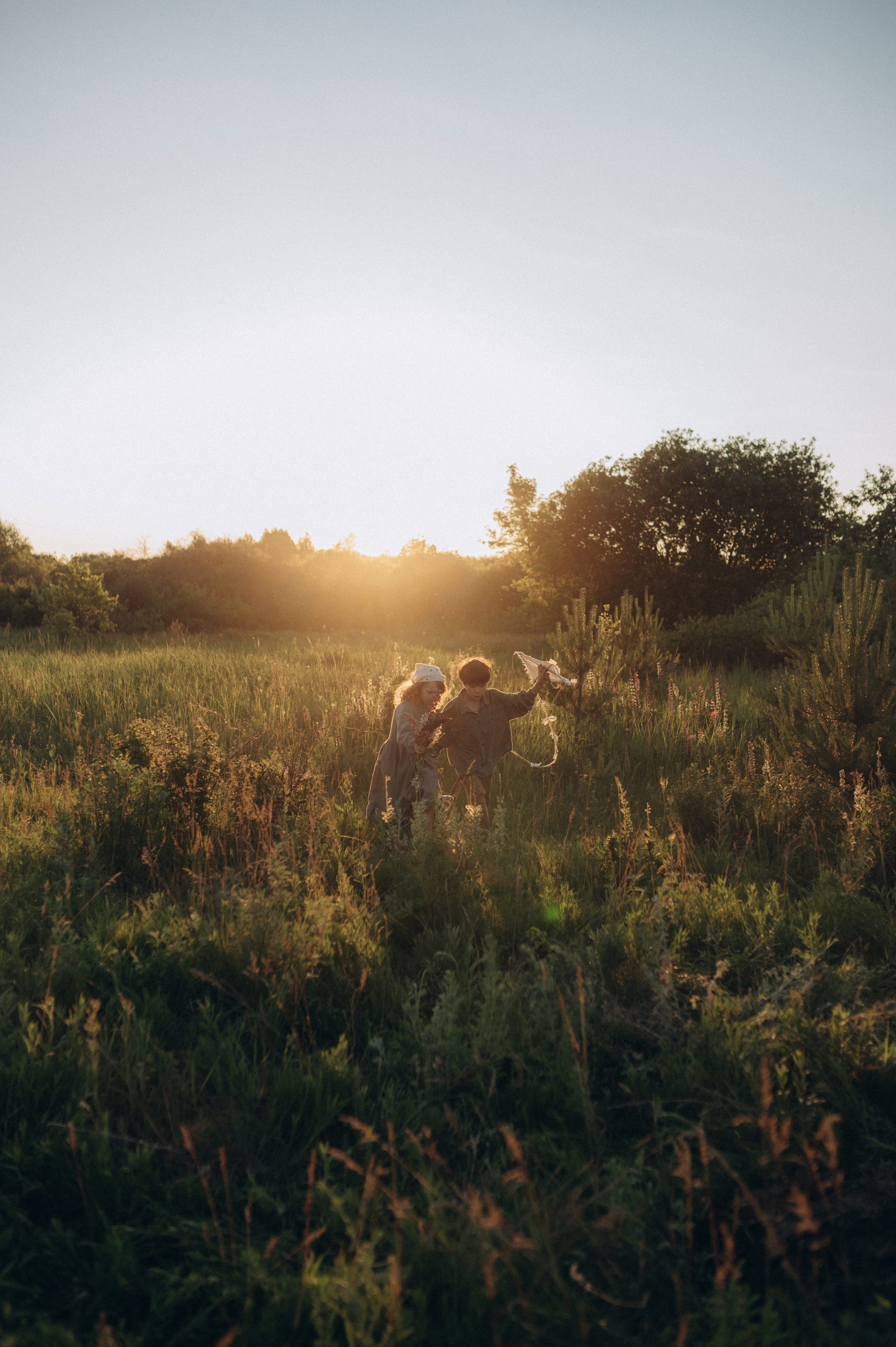 Соня и Захар — первая любовь и воздушный змей. Фотограф Мария Стрелкова