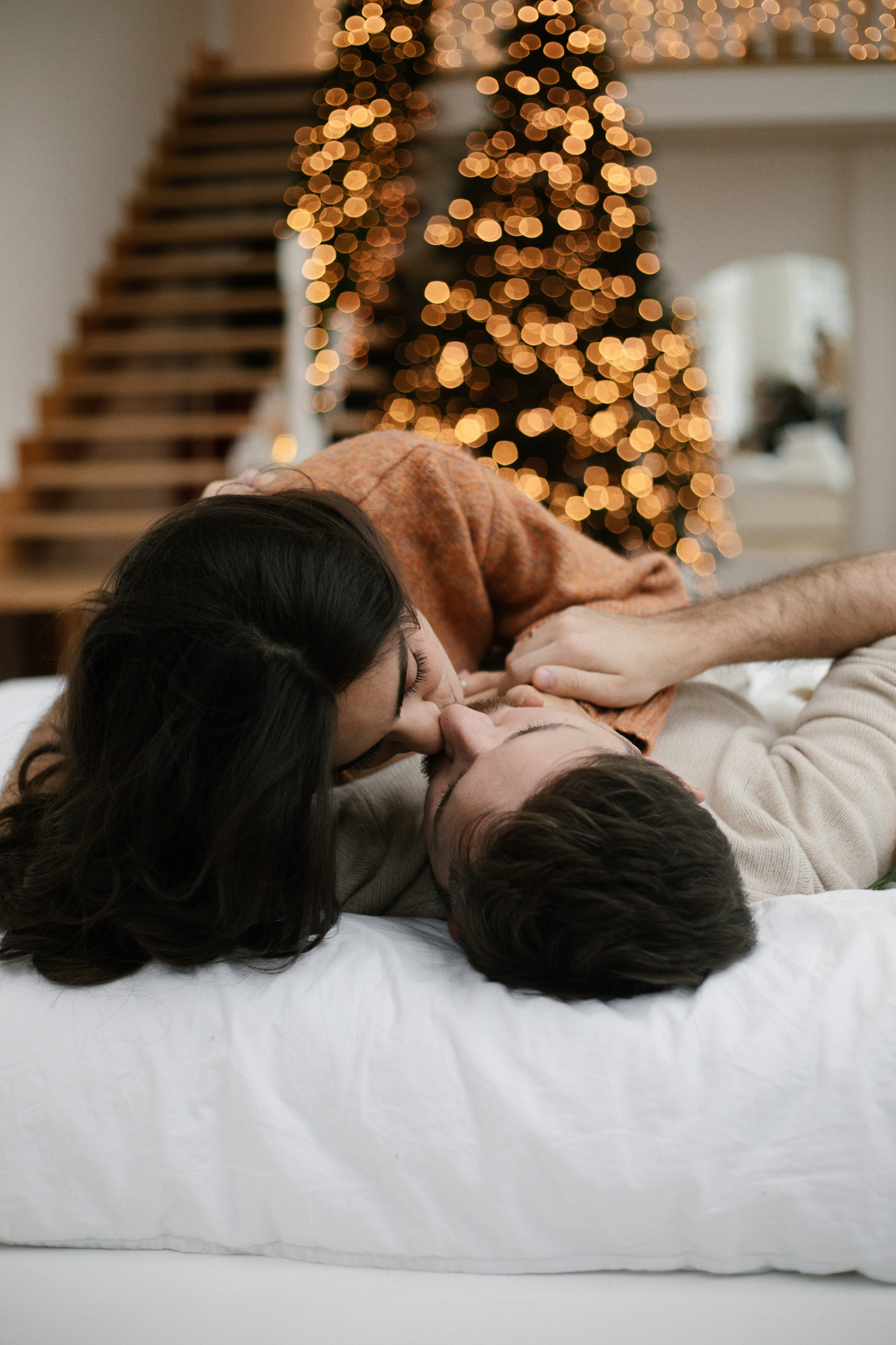 Новогодняя фотосессия для пары. Свадебный и семейный фотограф Анастасия Романова в Москве и Московской области