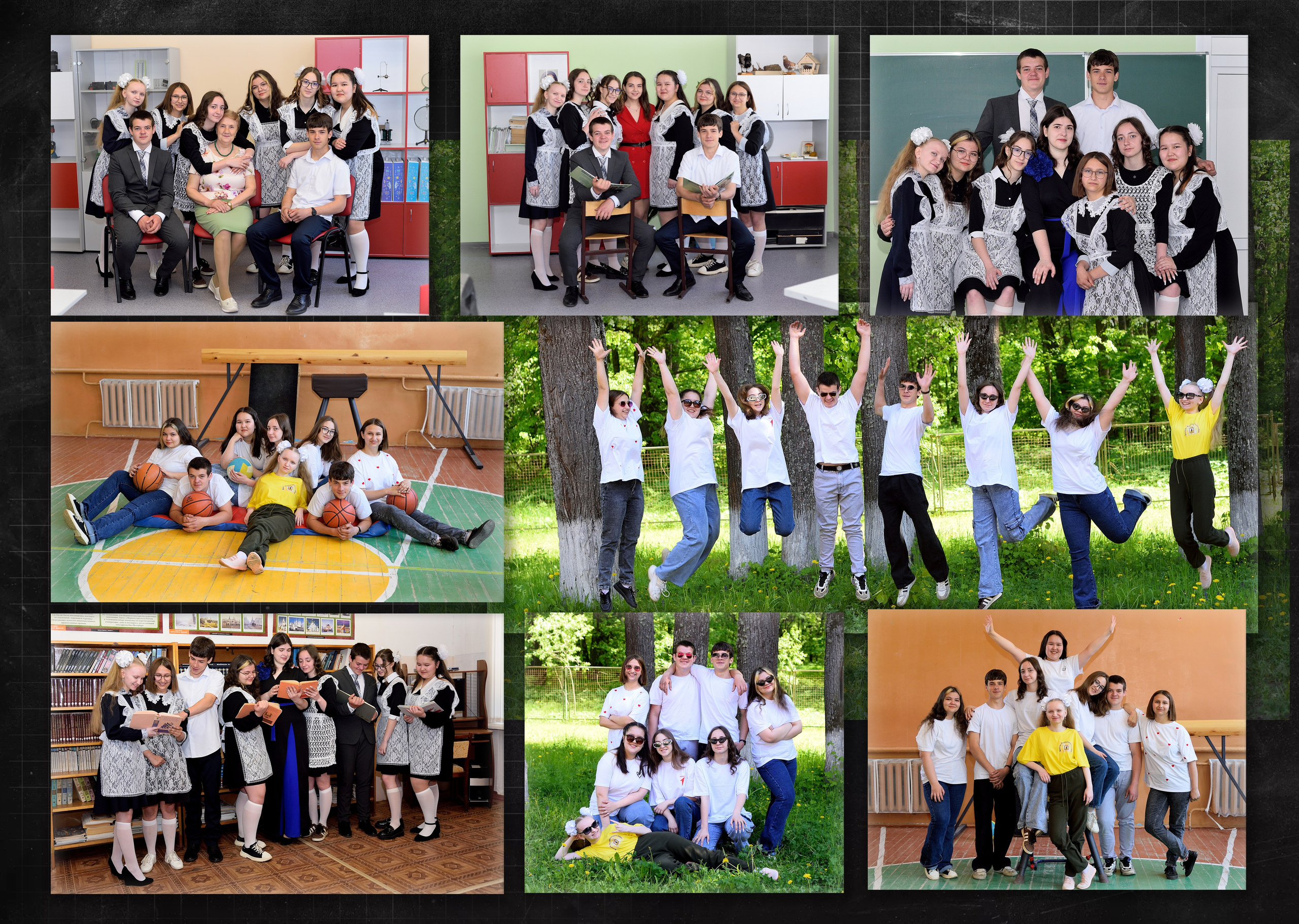 Ильинская школа 9 класс Альбом на 4 разворота. Выпускные альбомы для школ и детских садов Александр и Динара