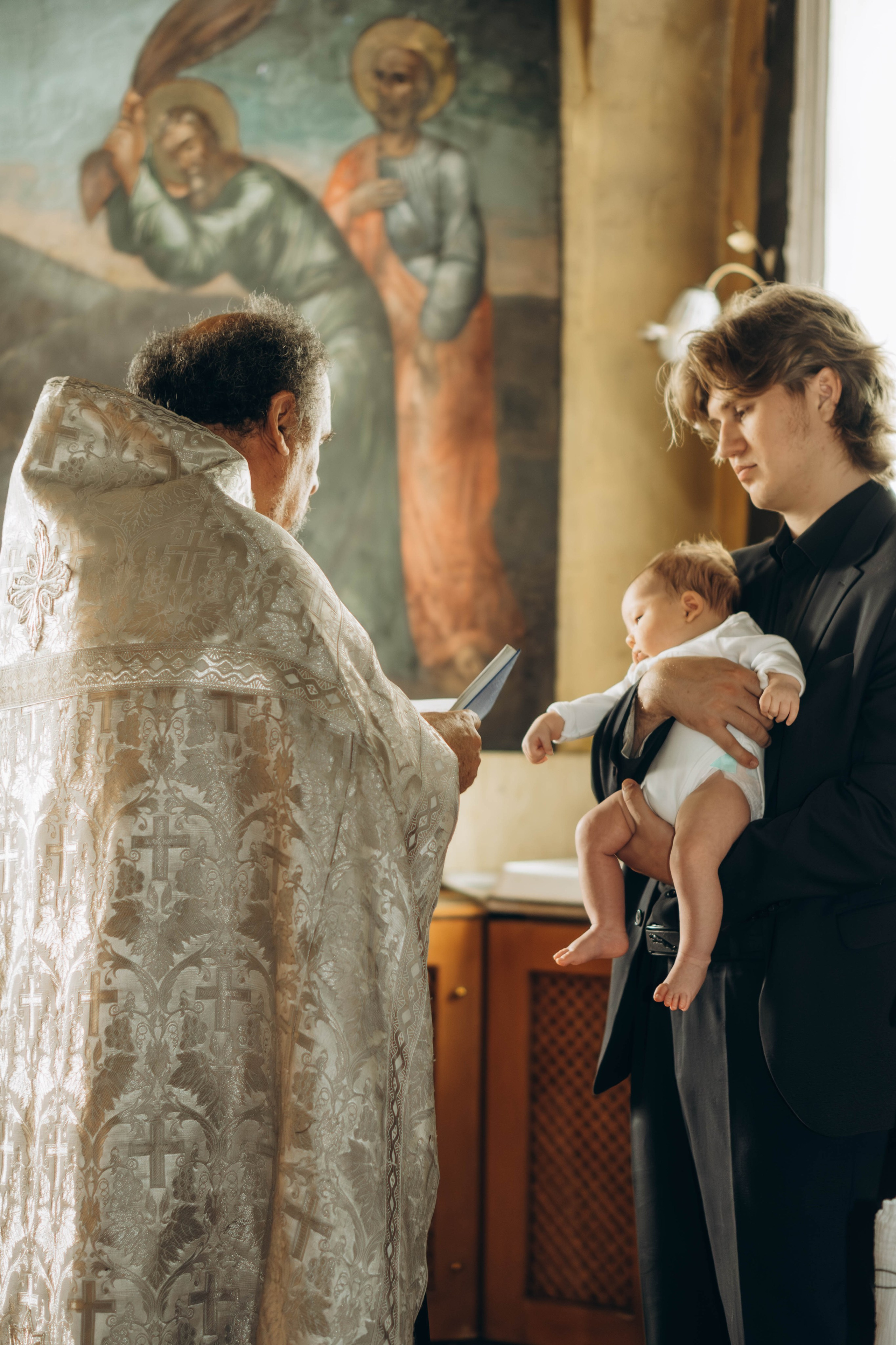 Крещение Артема Церковь Рождества Христова. Фотограф Москва Валерия Веденина