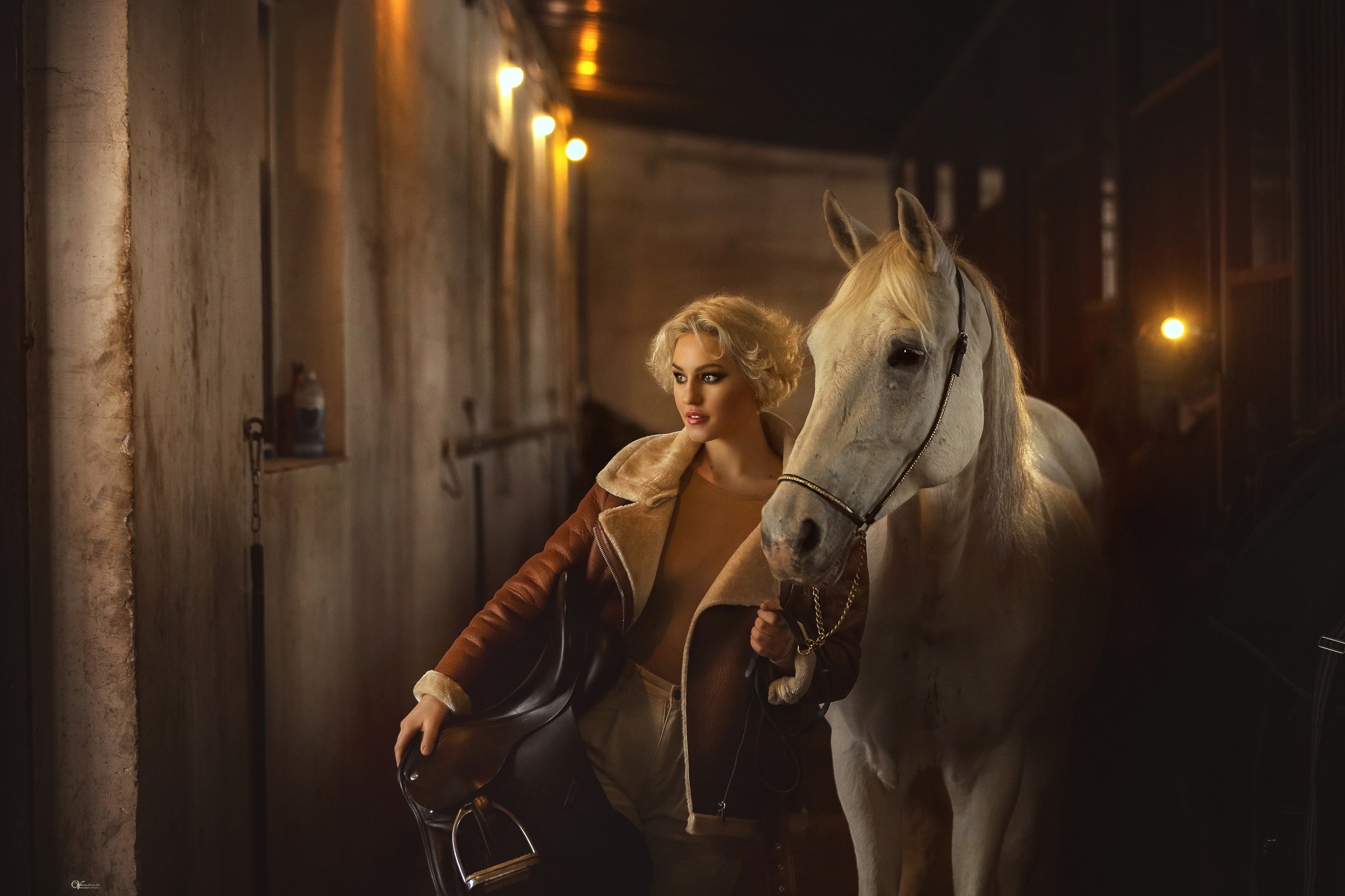 Фотосессии с лошадьми зимой. Фотограф женский и мужской портрет Санкт-Петербург