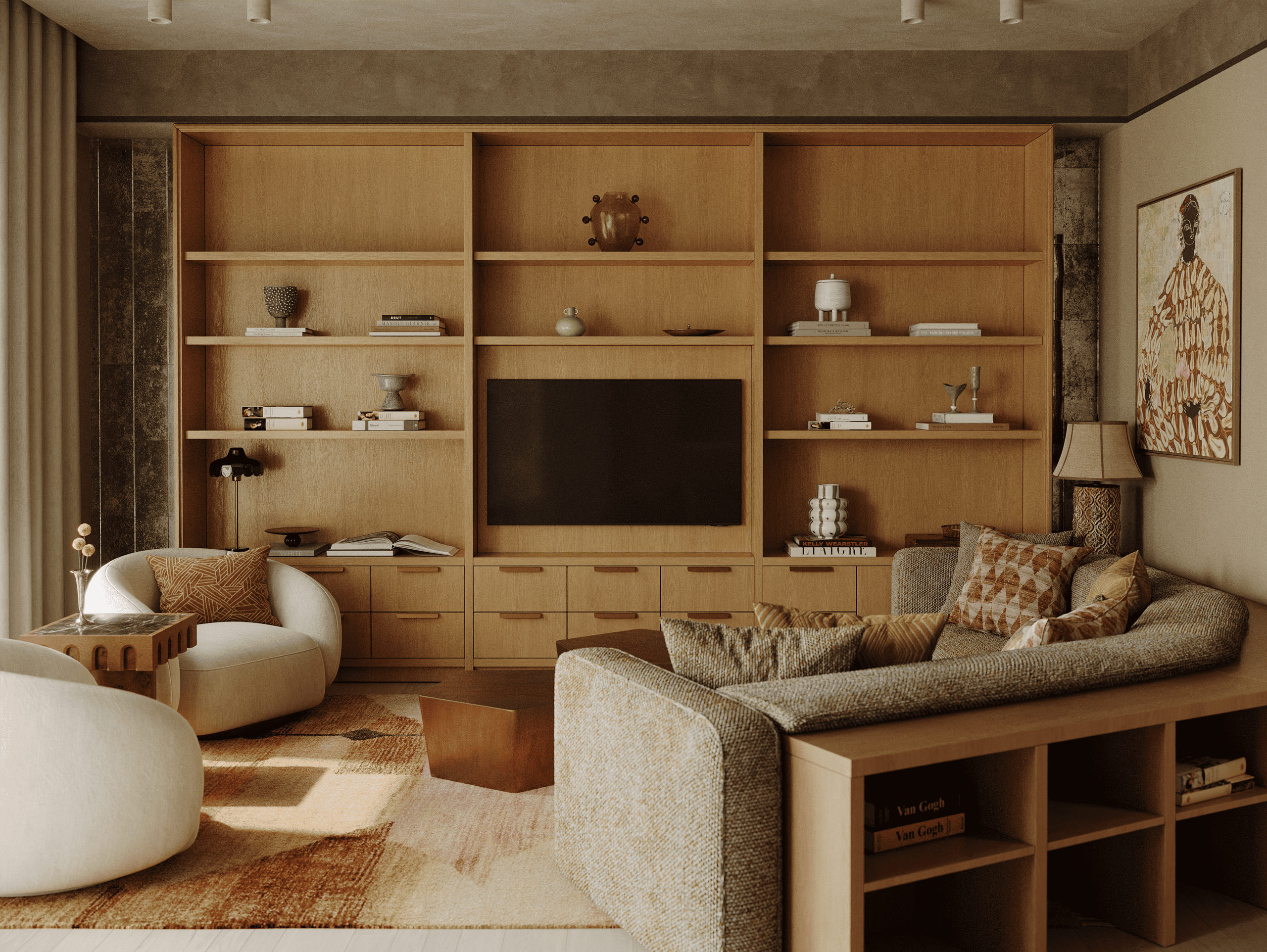 ЖК САДОВЫЕ КВАРТАЛЫ. 3D визуализация дизайна интерьера. 3D interior design visualizer