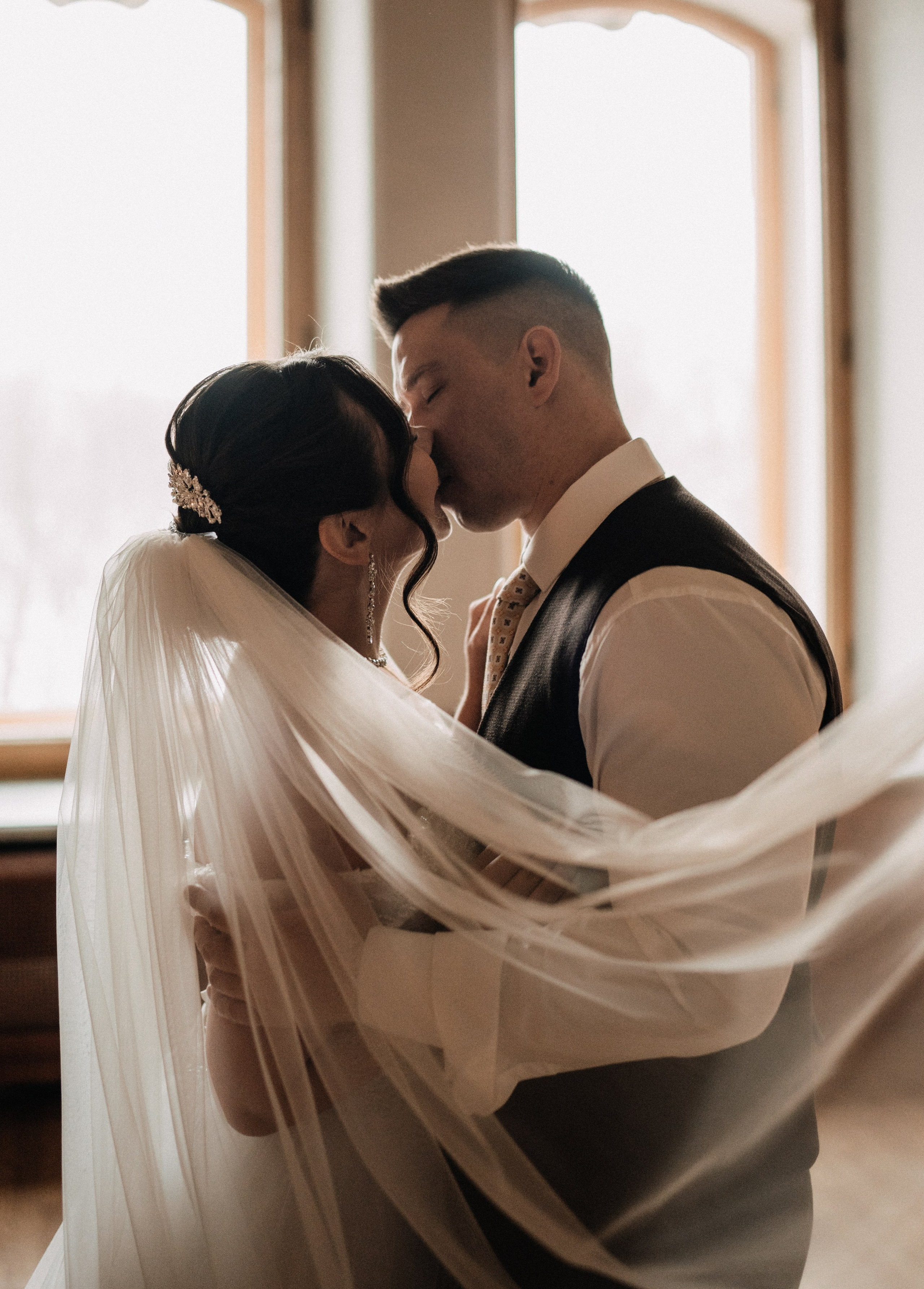 Свадебная фотосессия в студии. Федосова Елизавета. Свадебный фотограф в СПб.