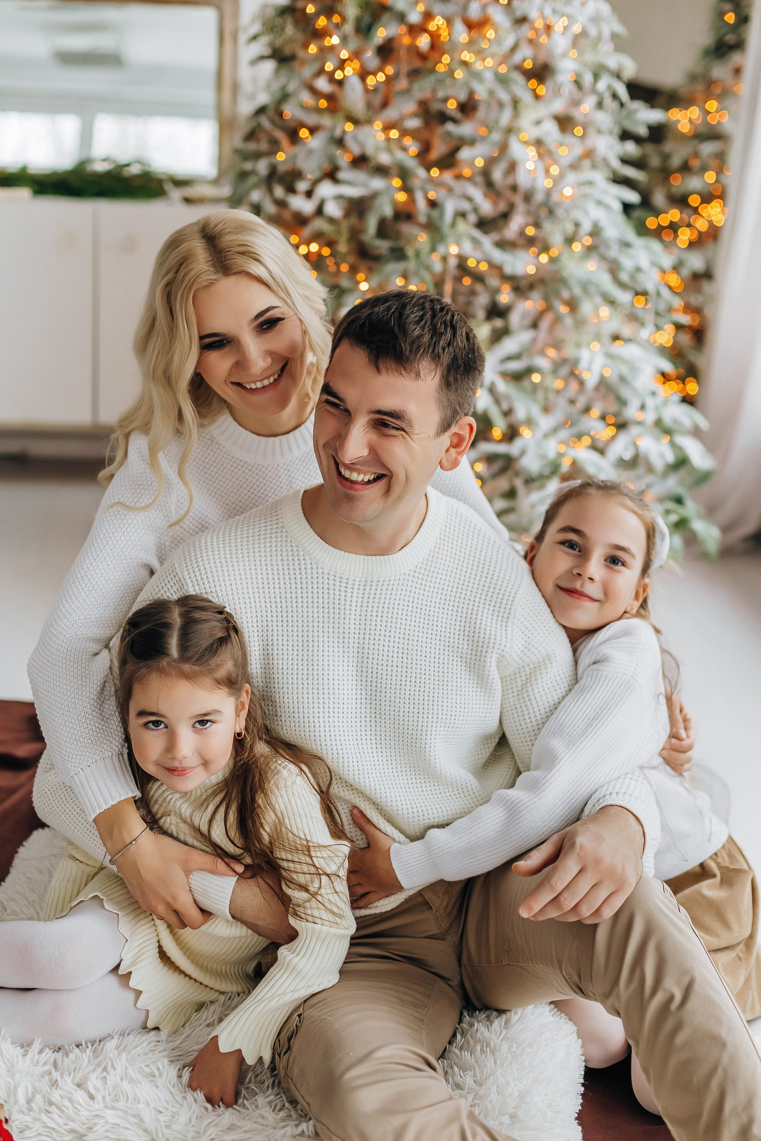 Семейная новогодняя фотосессия. Портретный и семейный фотограф в Минске