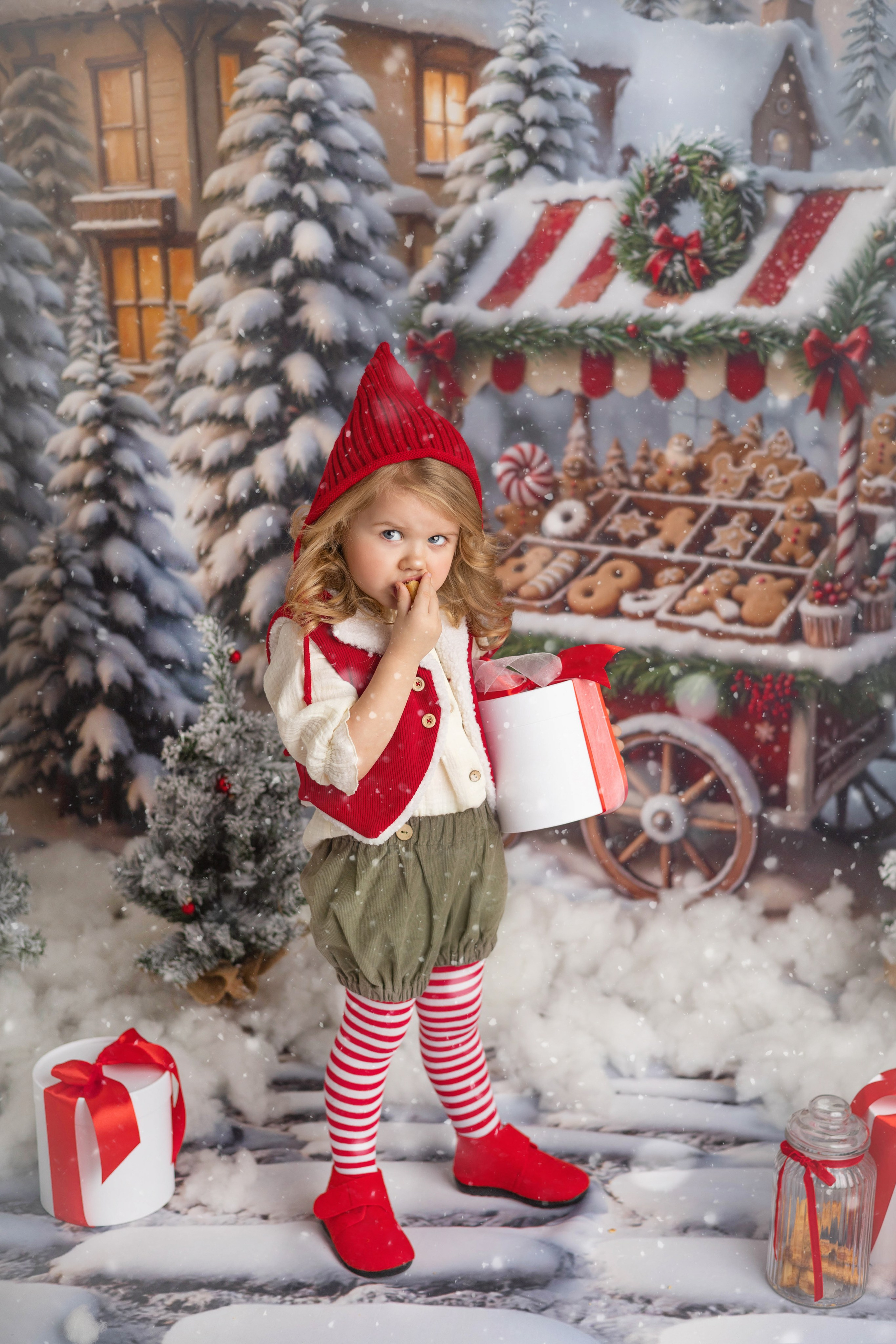 «Новогодний гномик». «Вкадре» — фотосессия новорожденных Тула | детский фотограф в Туле